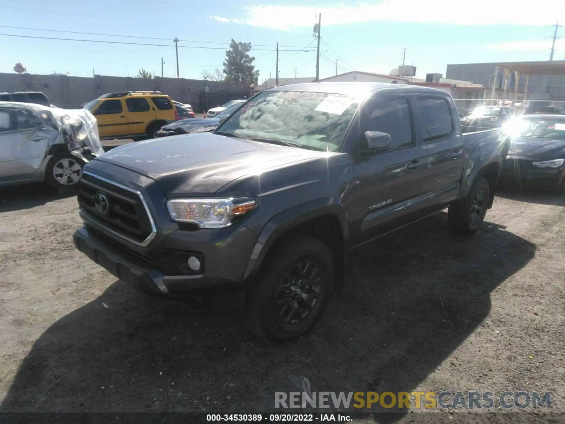 2 Photograph of a damaged car 5TFAZ5CN6MX108540 TOYOTA TACOMA 2WD 2021