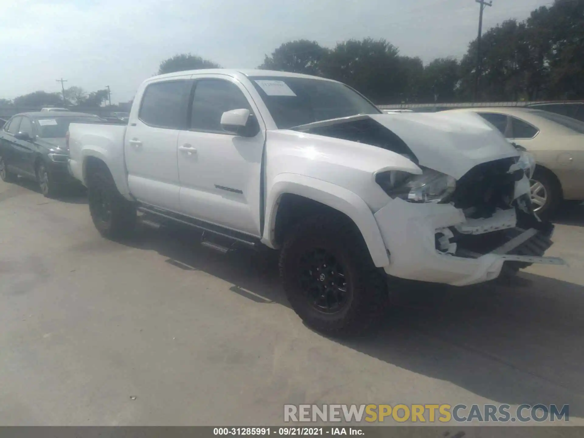 1 Photograph of a damaged car 5TFAZ5CN6MX108683 TOYOTA TACOMA 2WD 2021