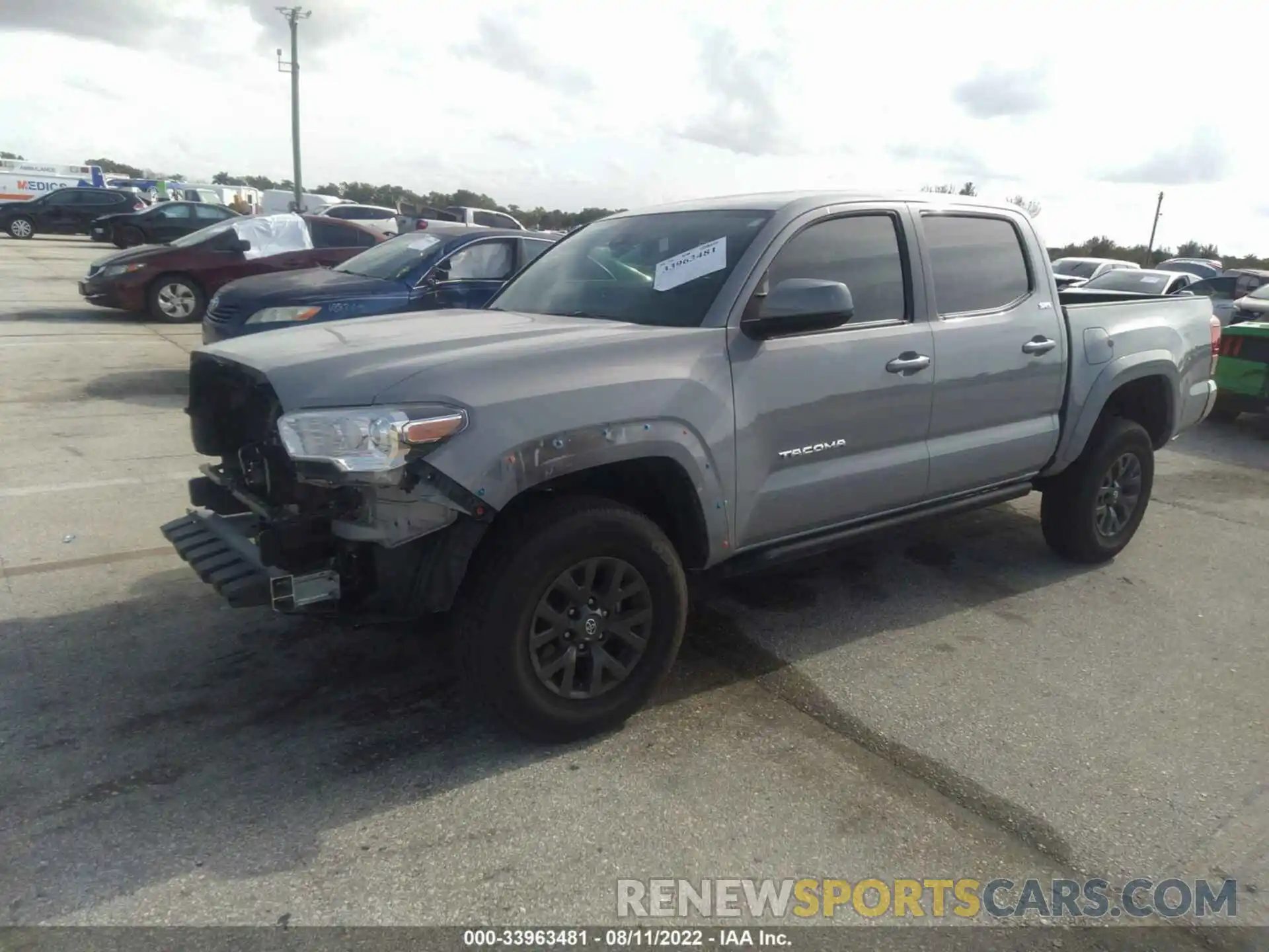 2 Photograph of a damaged car 5TFAZ5CN7MX114069 TOYOTA TACOMA 2WD 2021