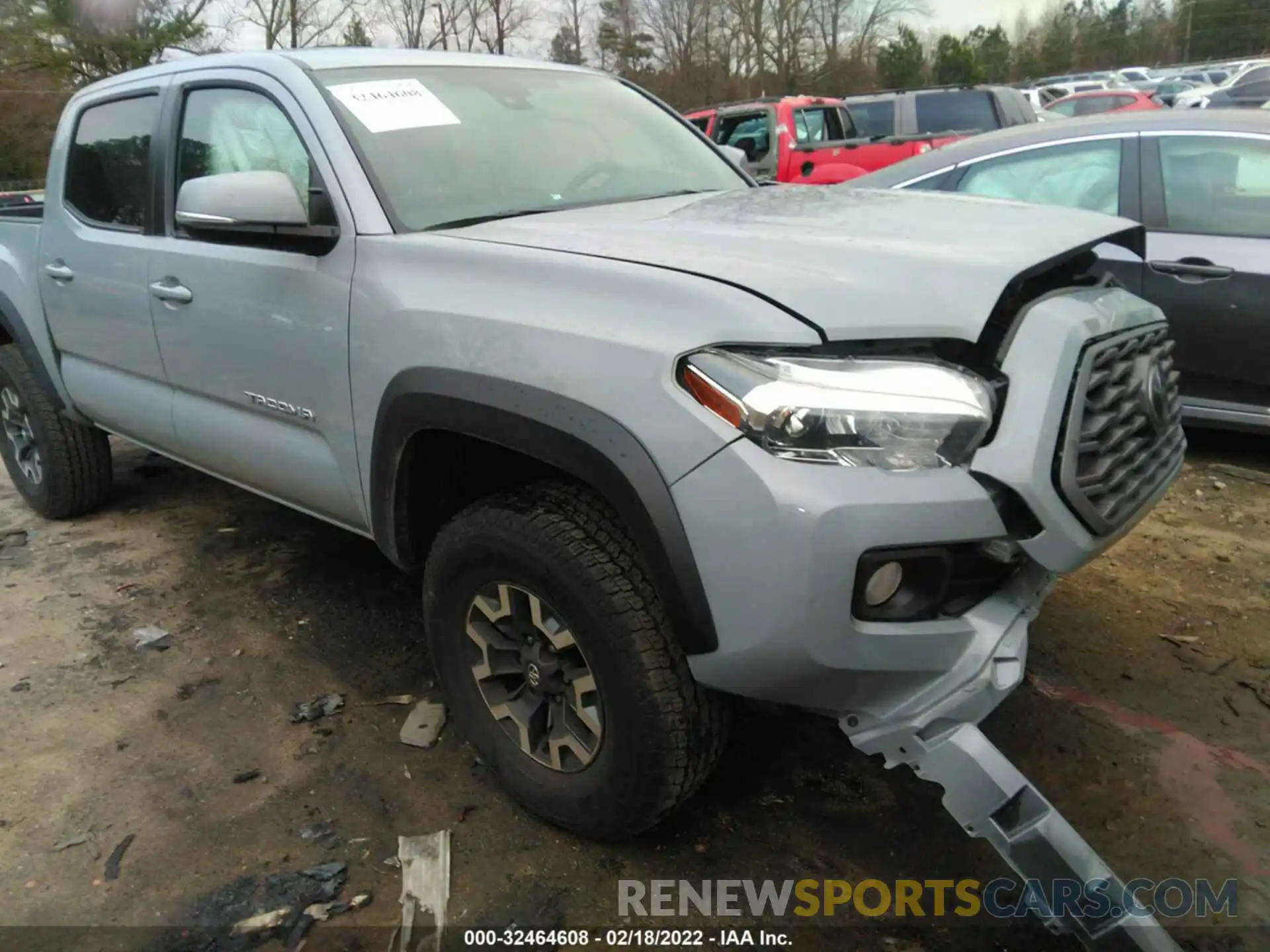 1 Photograph of a damaged car 5TFAZ5CN7MX115416 TOYOTA TACOMA 2WD 2021