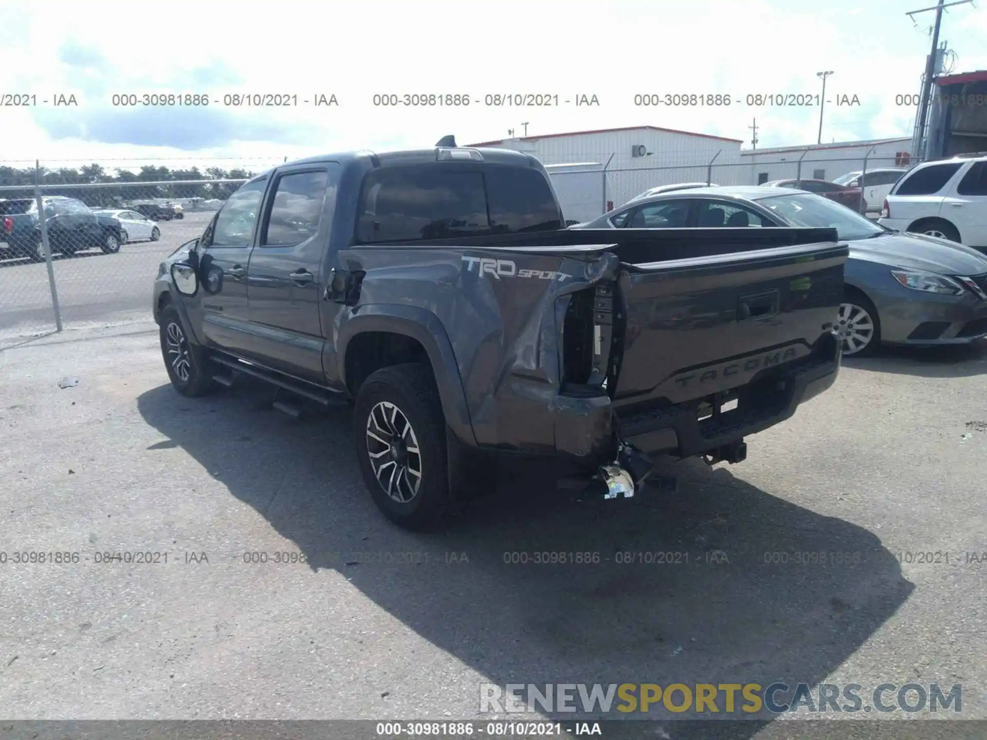 3 Photograph of a damaged car 5TFAZ5CN8MX098710 TOYOTA TACOMA 2WD 2021