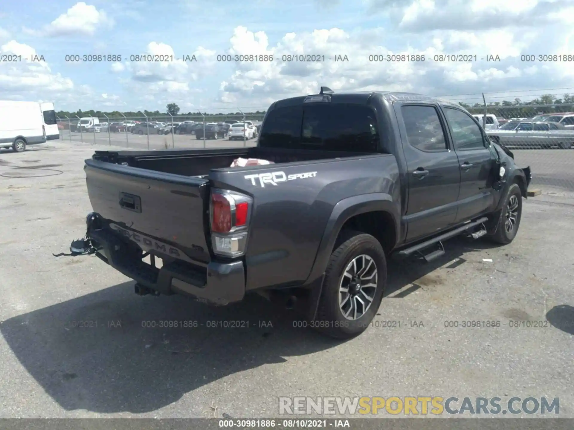 4 Photograph of a damaged car 5TFAZ5CN8MX098710 TOYOTA TACOMA 2WD 2021