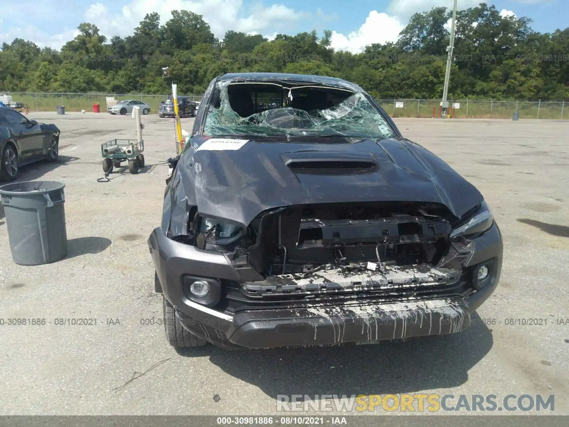 6 Photograph of a damaged car 5TFAZ5CN8MX098710 TOYOTA TACOMA 2WD 2021