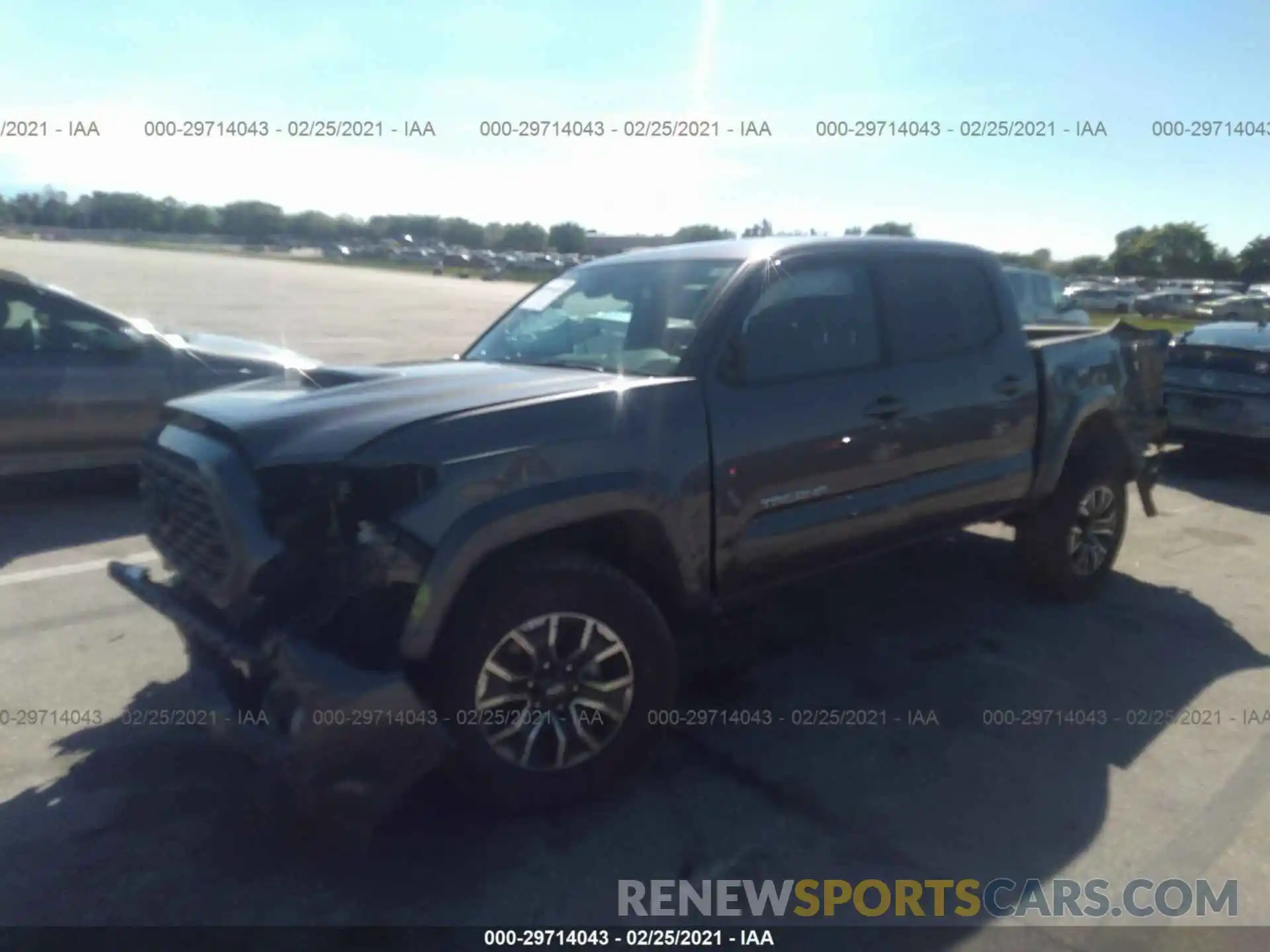 2 Photograph of a damaged car 5TFAZ5CN8MX099789 TOYOTA TACOMA 2WD 2021