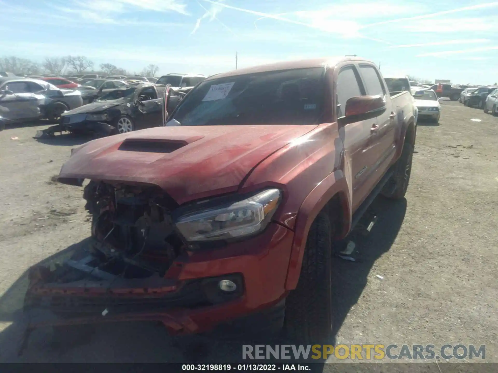 2 Photograph of a damaged car 5TFAZ5CN8MX100925 TOYOTA TACOMA 2WD 2021