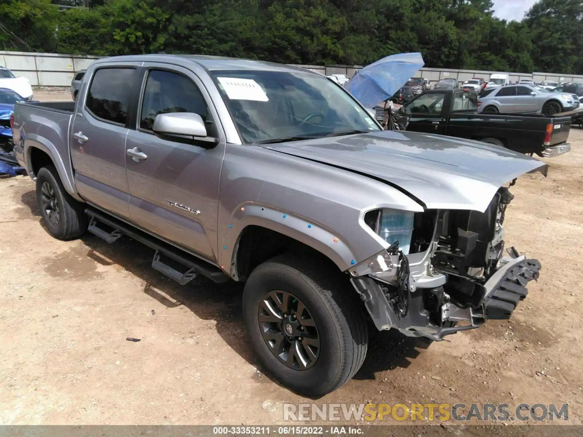 1 Photograph of a damaged car 5TFAZ5CN8MX101024 TOYOTA TACOMA 2WD 2021