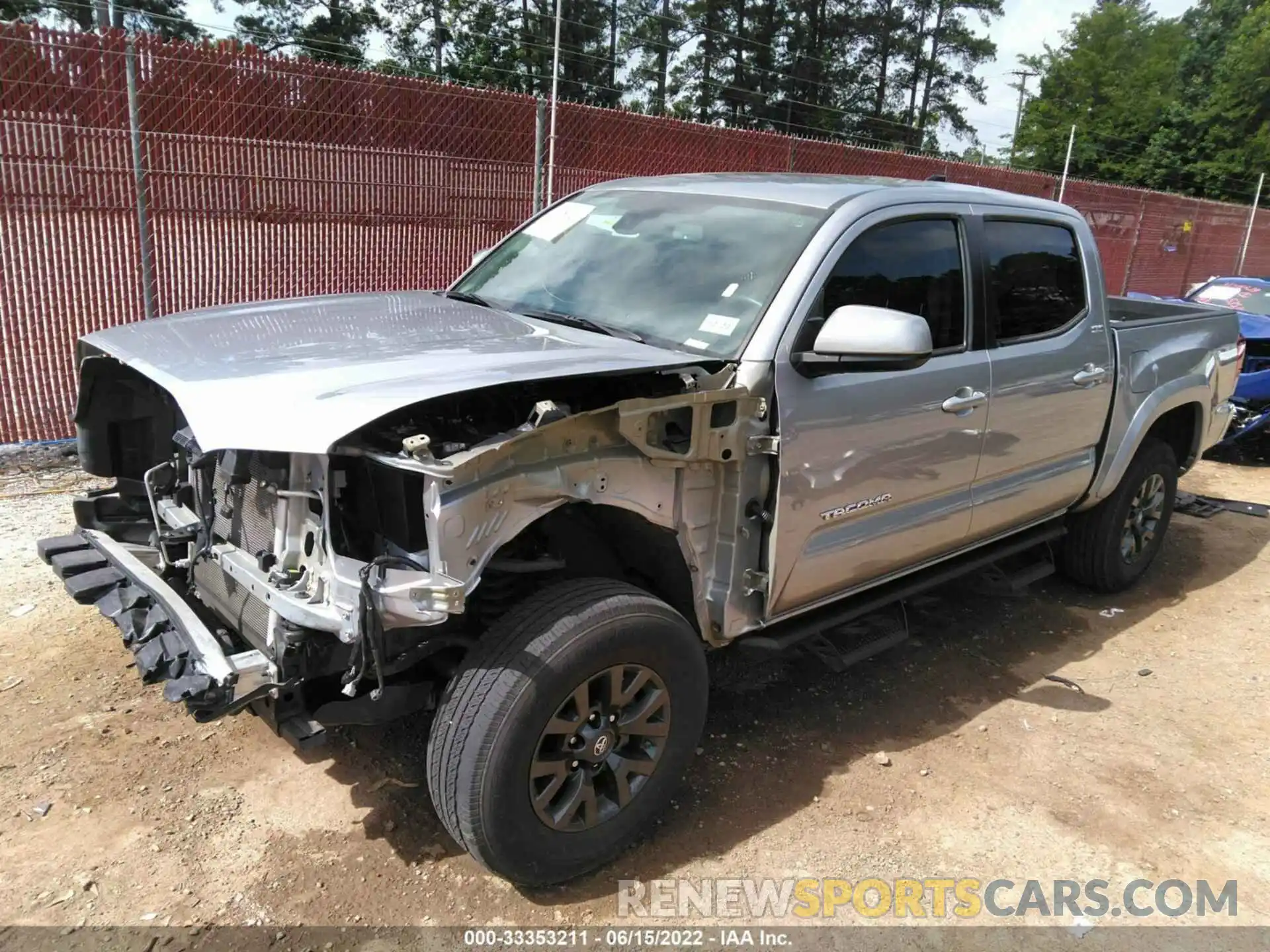 2 Photograph of a damaged car 5TFAZ5CN8MX101024 TOYOTA TACOMA 2WD 2021