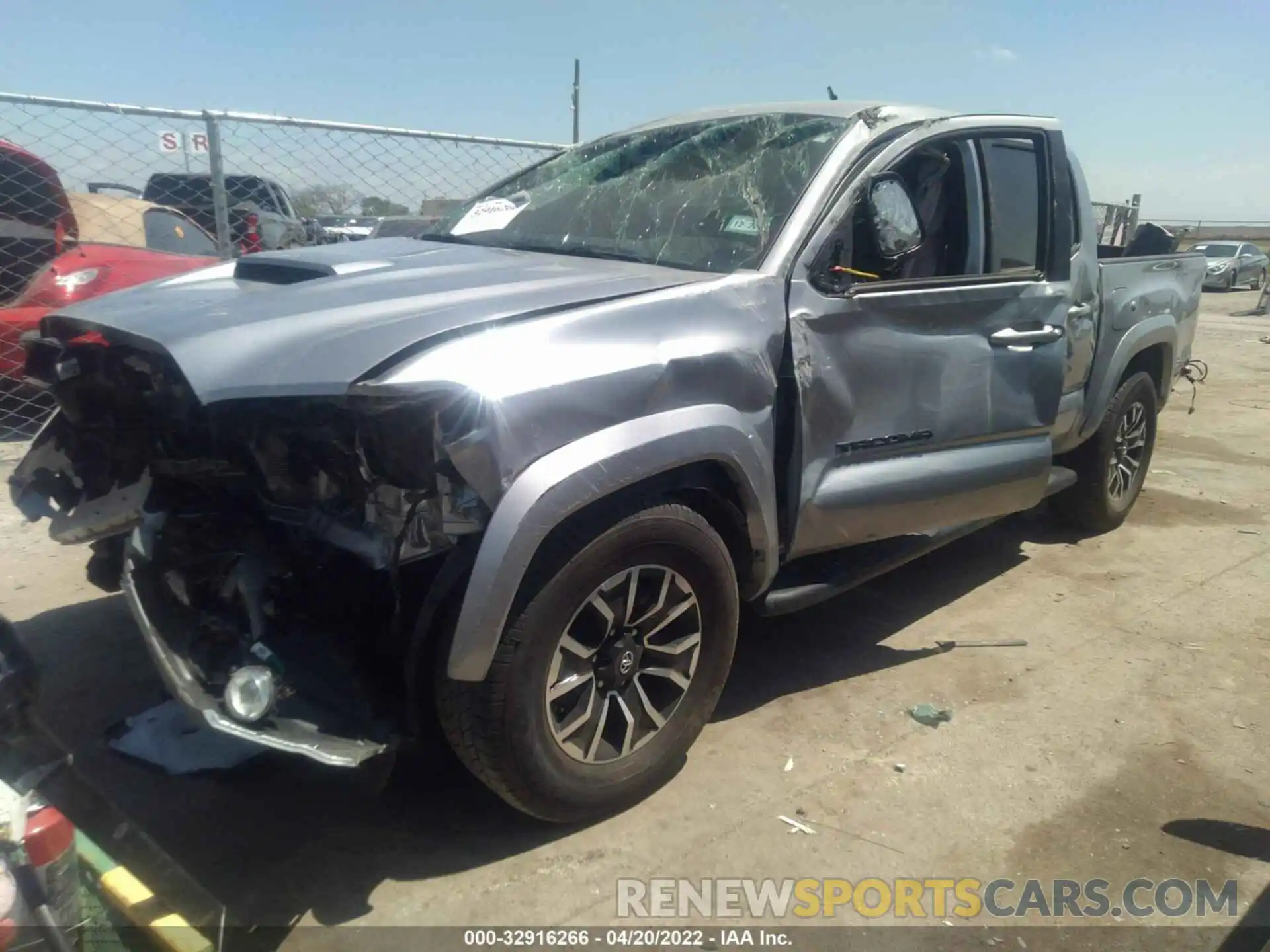 2 Photograph of a damaged car 5TFAZ5CN8MX101461 TOYOTA TACOMA 2WD 2021