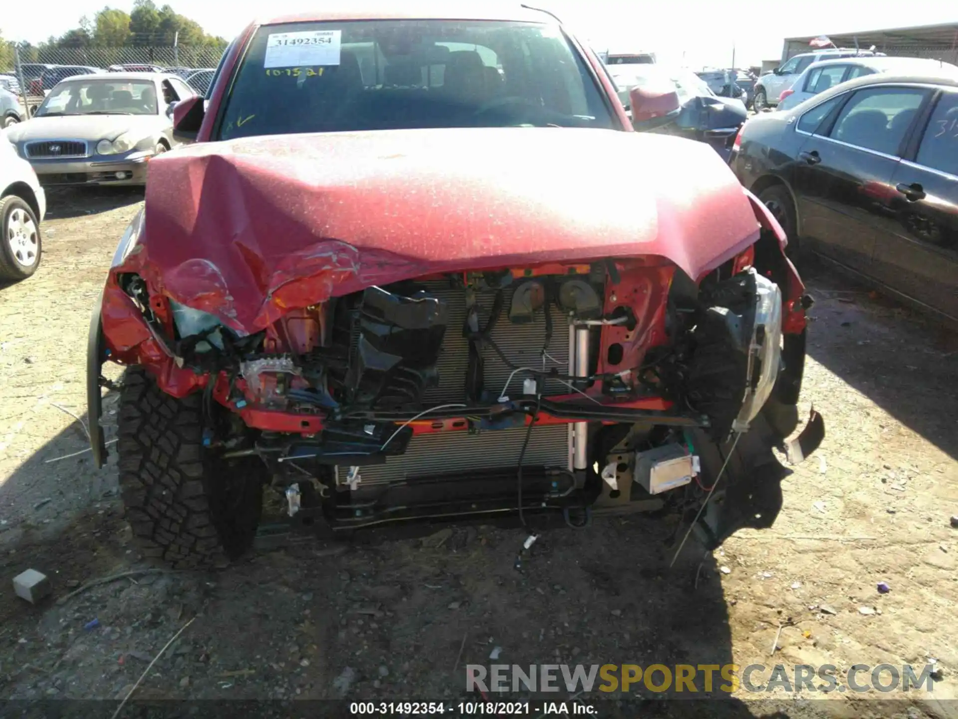 6 Photograph of a damaged car 5TFAZ5CN8MX102920 TOYOTA TACOMA 2WD 2021