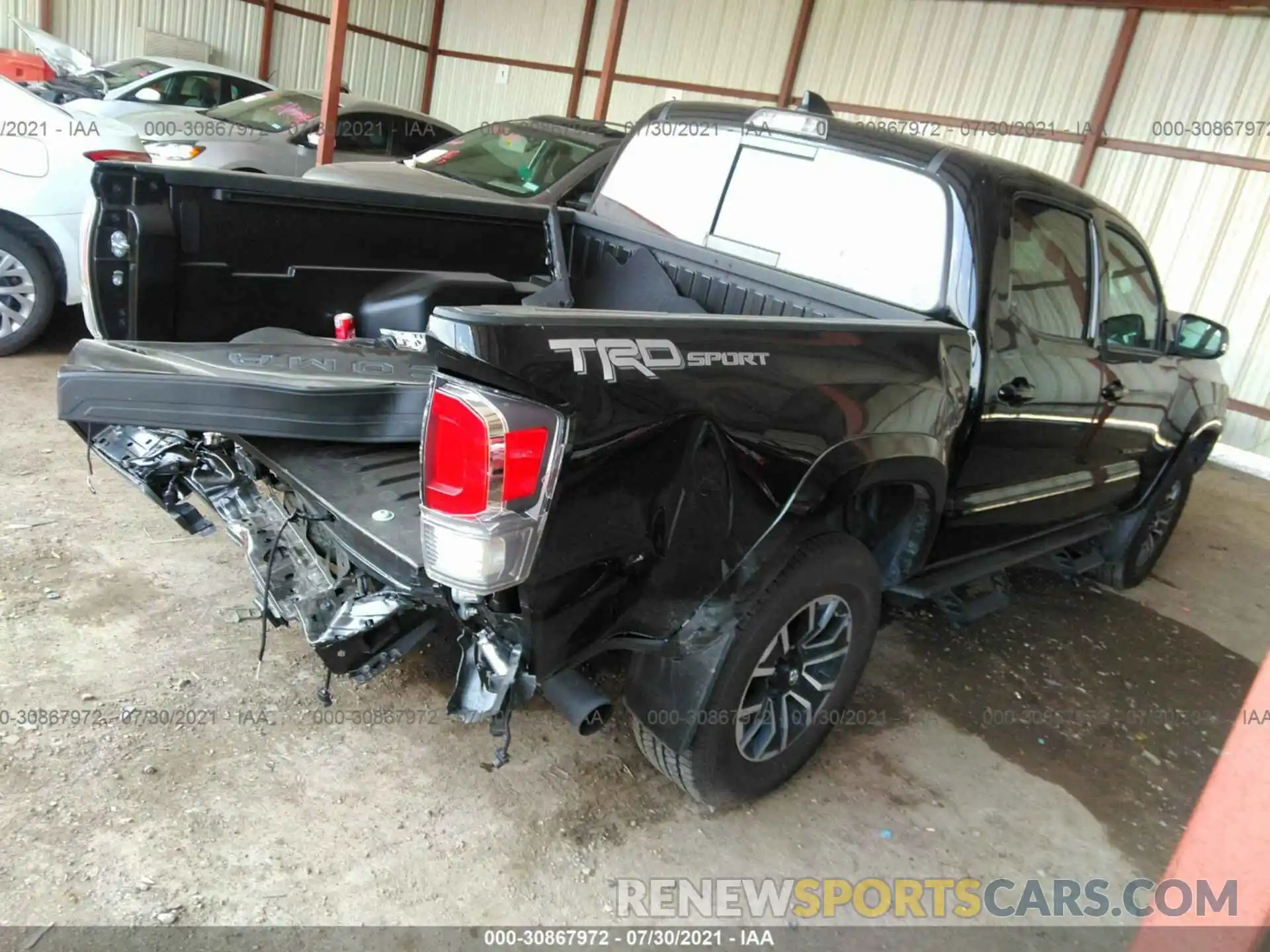 4 Photograph of a damaged car 5TFAZ5CN8MX106708 TOYOTA TACOMA 2WD 2021