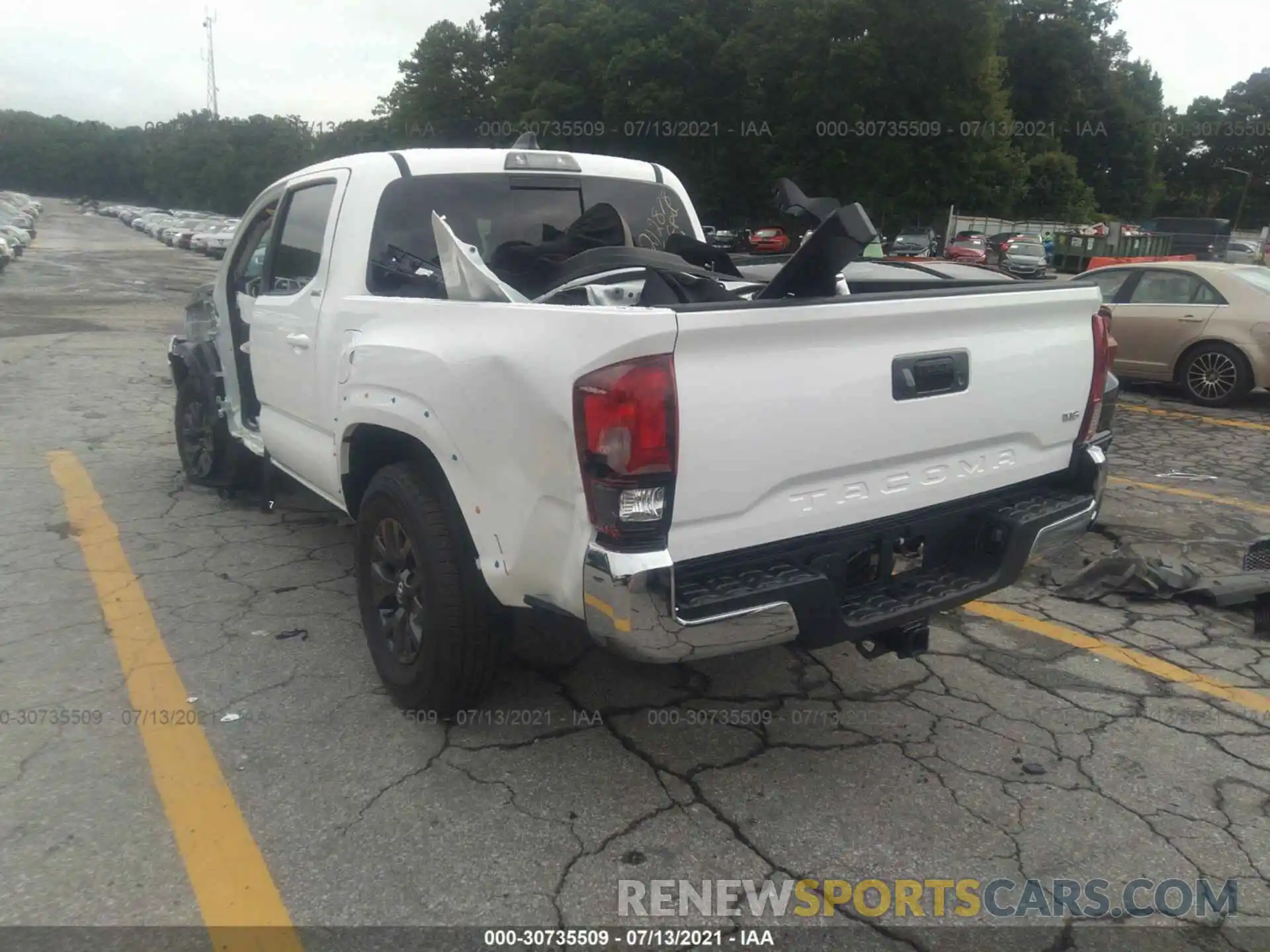 3 Photograph of a damaged car 5TFAZ5CN8MX107969 TOYOTA TACOMA 2WD 2021