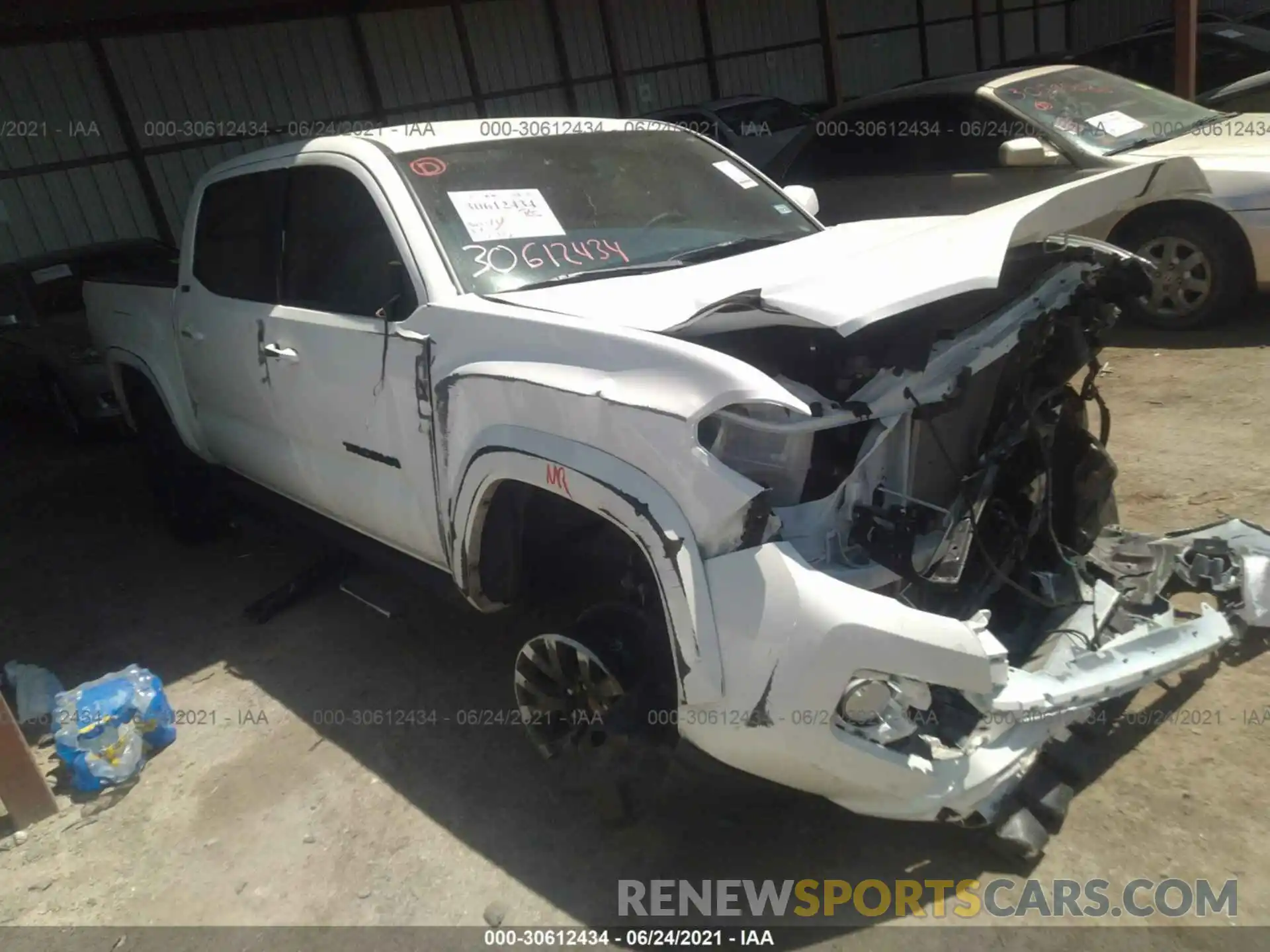 1 Photograph of a damaged car 5TFAZ5CN9MX096903 TOYOTA TACOMA 2WD 2021