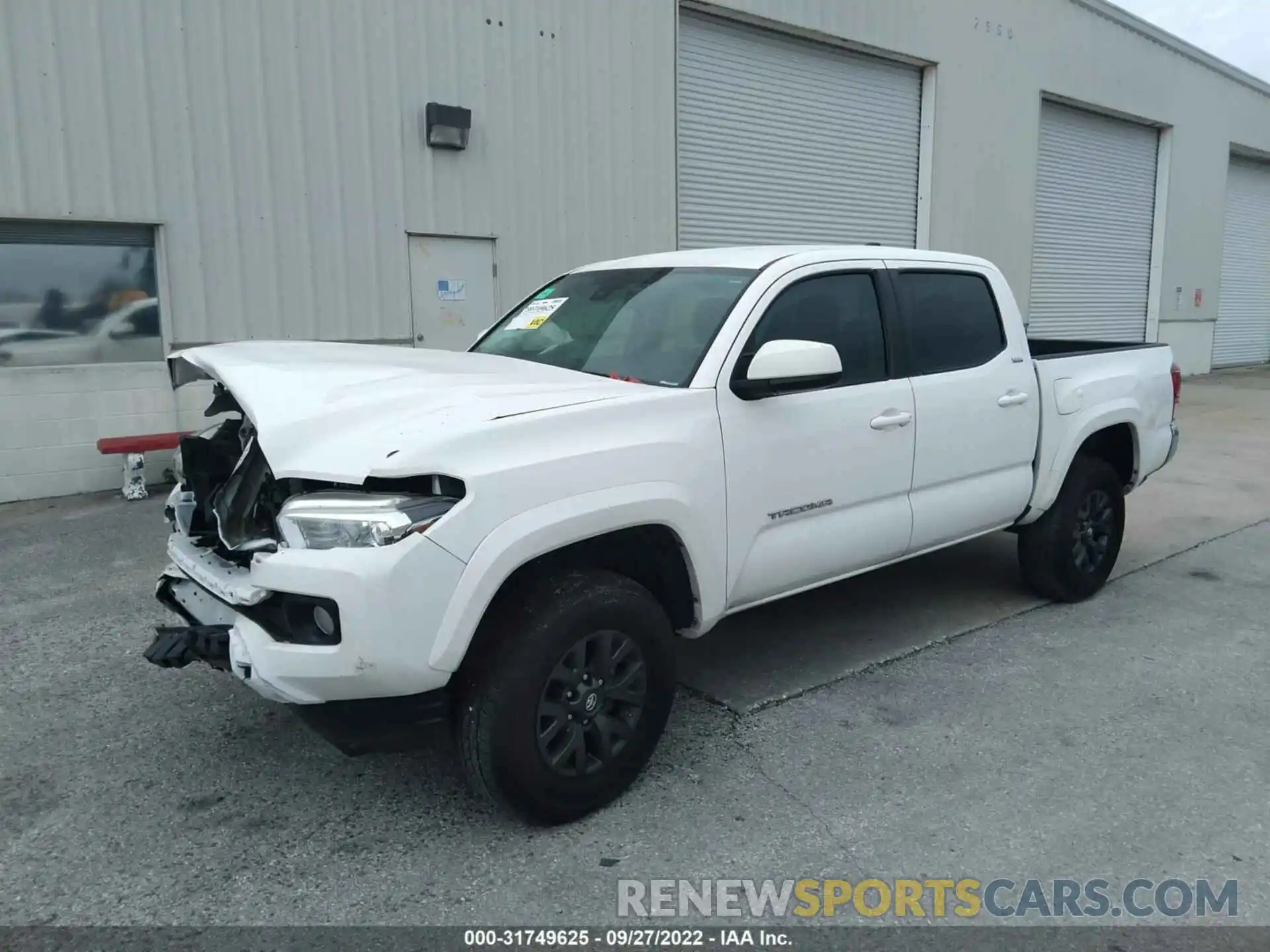 2 Photograph of a damaged car 5TFAZ5CN9MX099770 TOYOTA TACOMA 2WD 2021