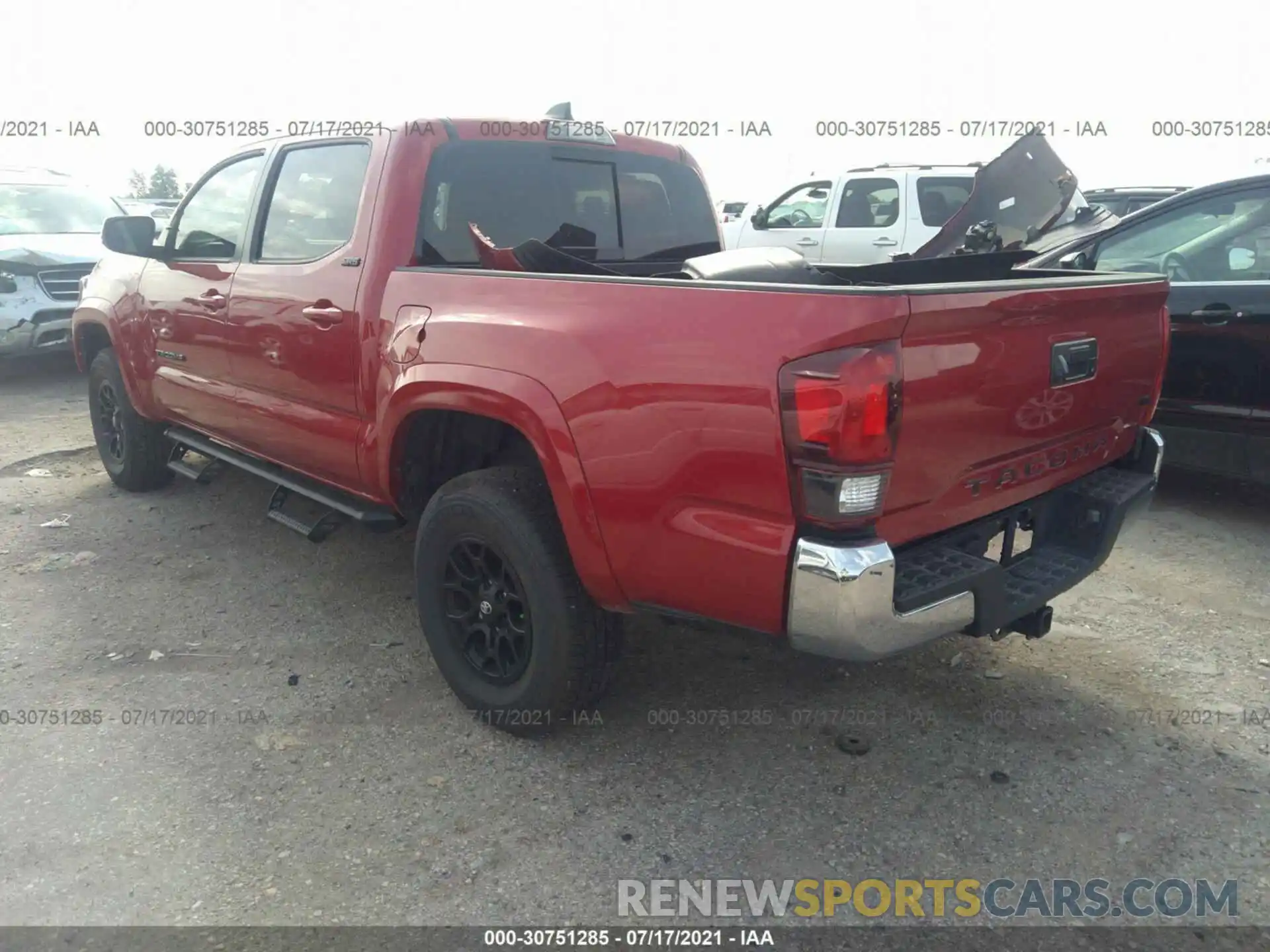 3 Photograph of a damaged car 5TFAZ5CN9MX099946 TOYOTA TACOMA 2WD 2021