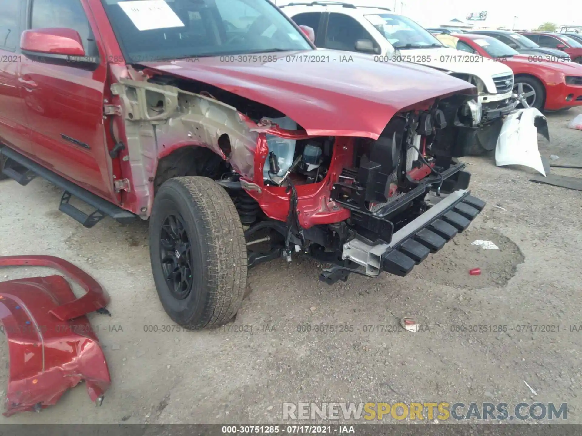 6 Photograph of a damaged car 5TFAZ5CN9MX099946 TOYOTA TACOMA 2WD 2021