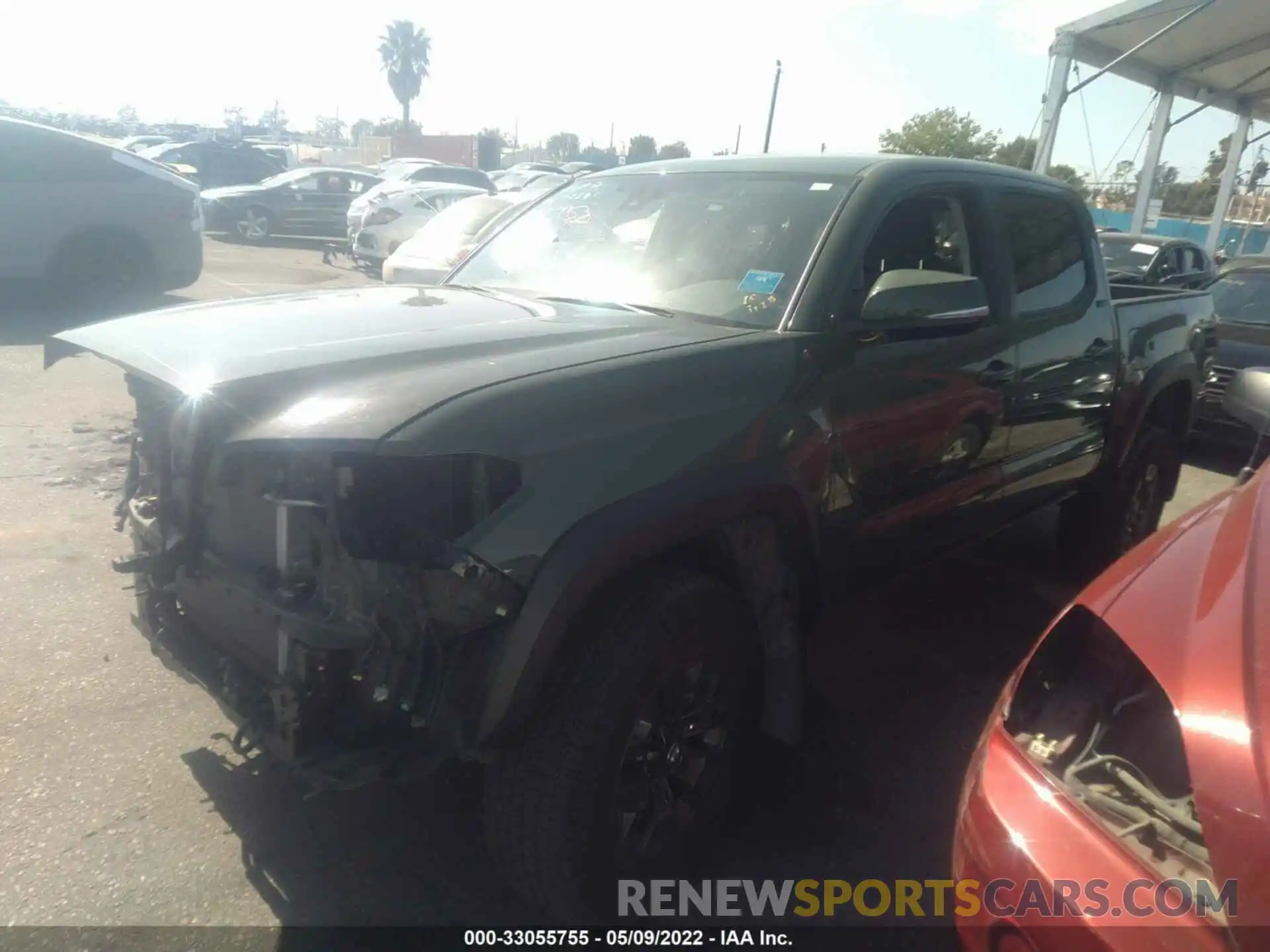 2 Photograph of a damaged car 5TFAZ5CN9MX101212 TOYOTA TACOMA 2WD 2021