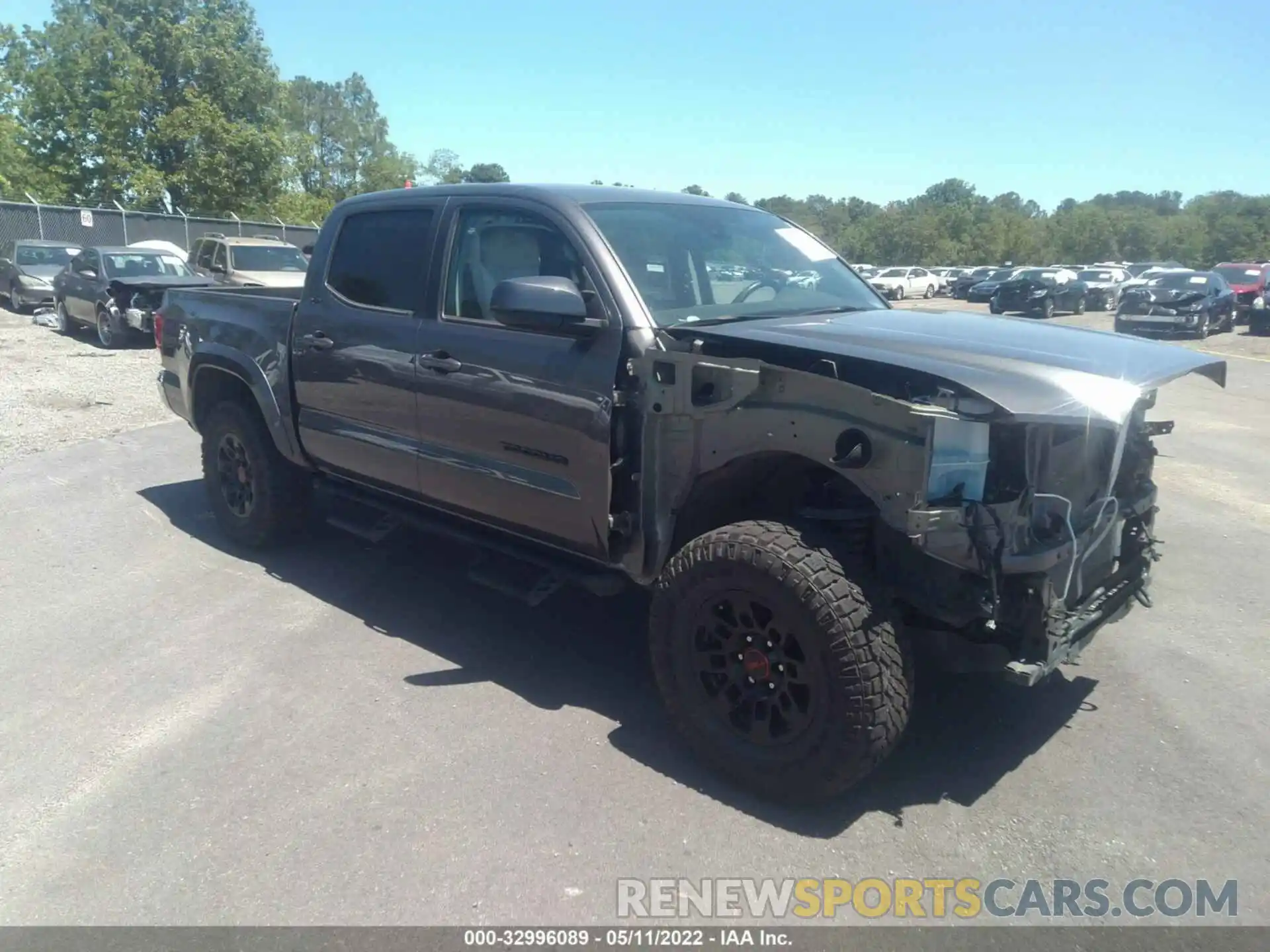 1 Photograph of a damaged car 5TFAZ5CN9MX102733 TOYOTA TACOMA 2WD 2021