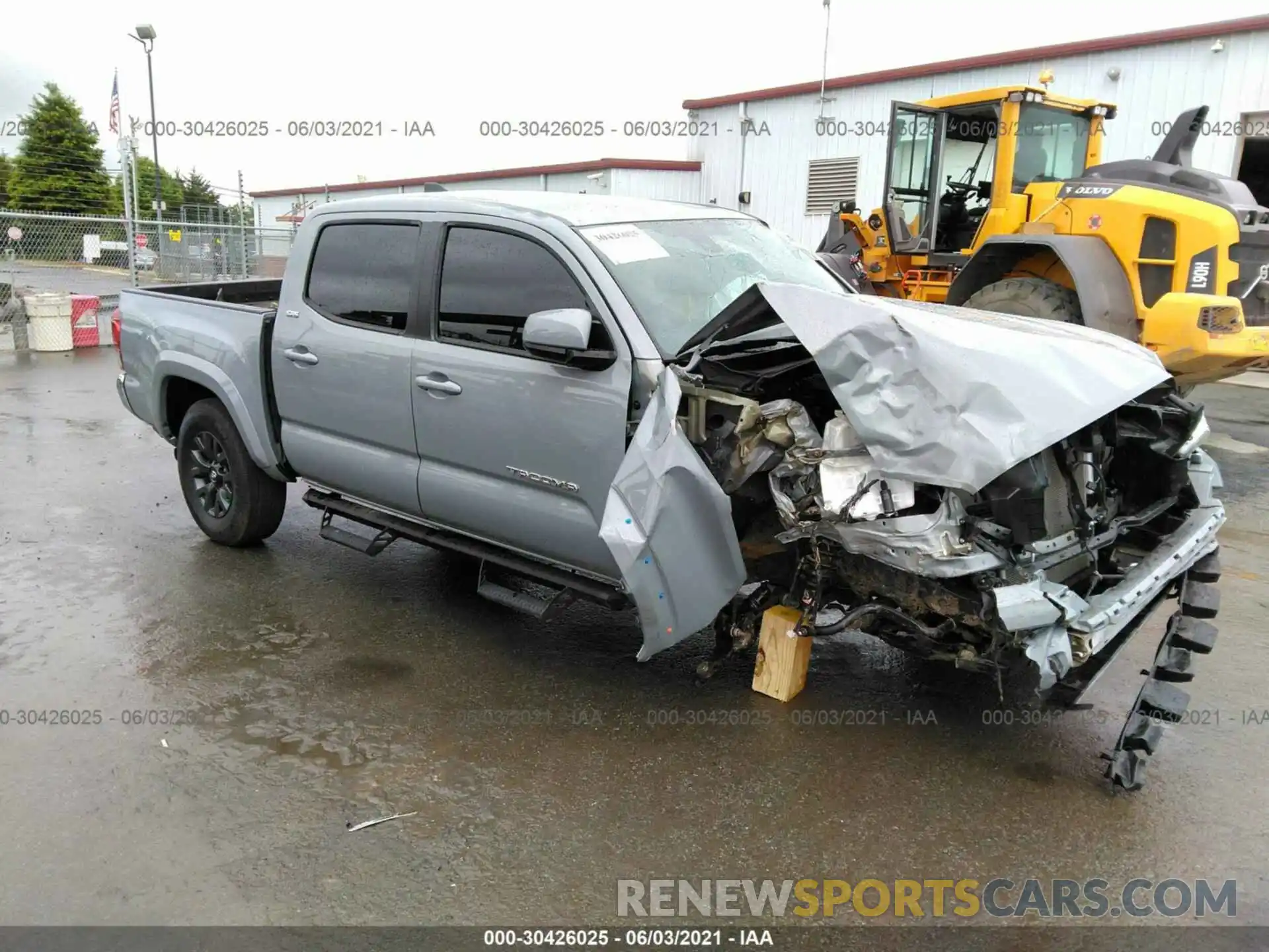 1 Photograph of a damaged car 5TFAZ5CN9MX104109 TOYOTA TACOMA 2WD 2021