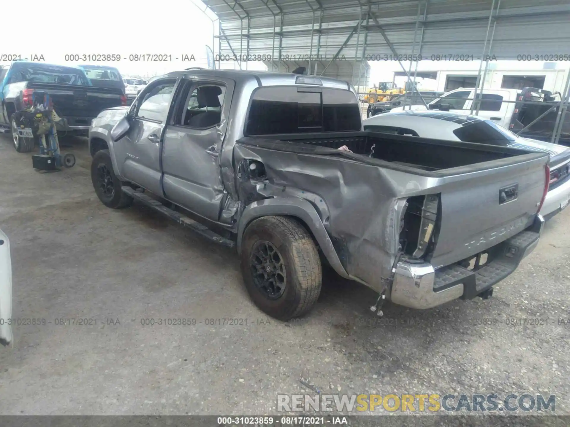 3 Photograph of a damaged car 5TFAZ5CN9MX105681 TOYOTA TACOMA 2WD 2021