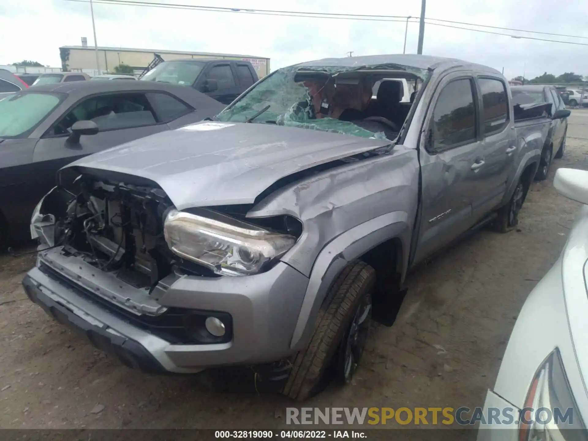 2 Photograph of a damaged car 5TFAZ5CN9MX108080 TOYOTA TACOMA 2WD 2021