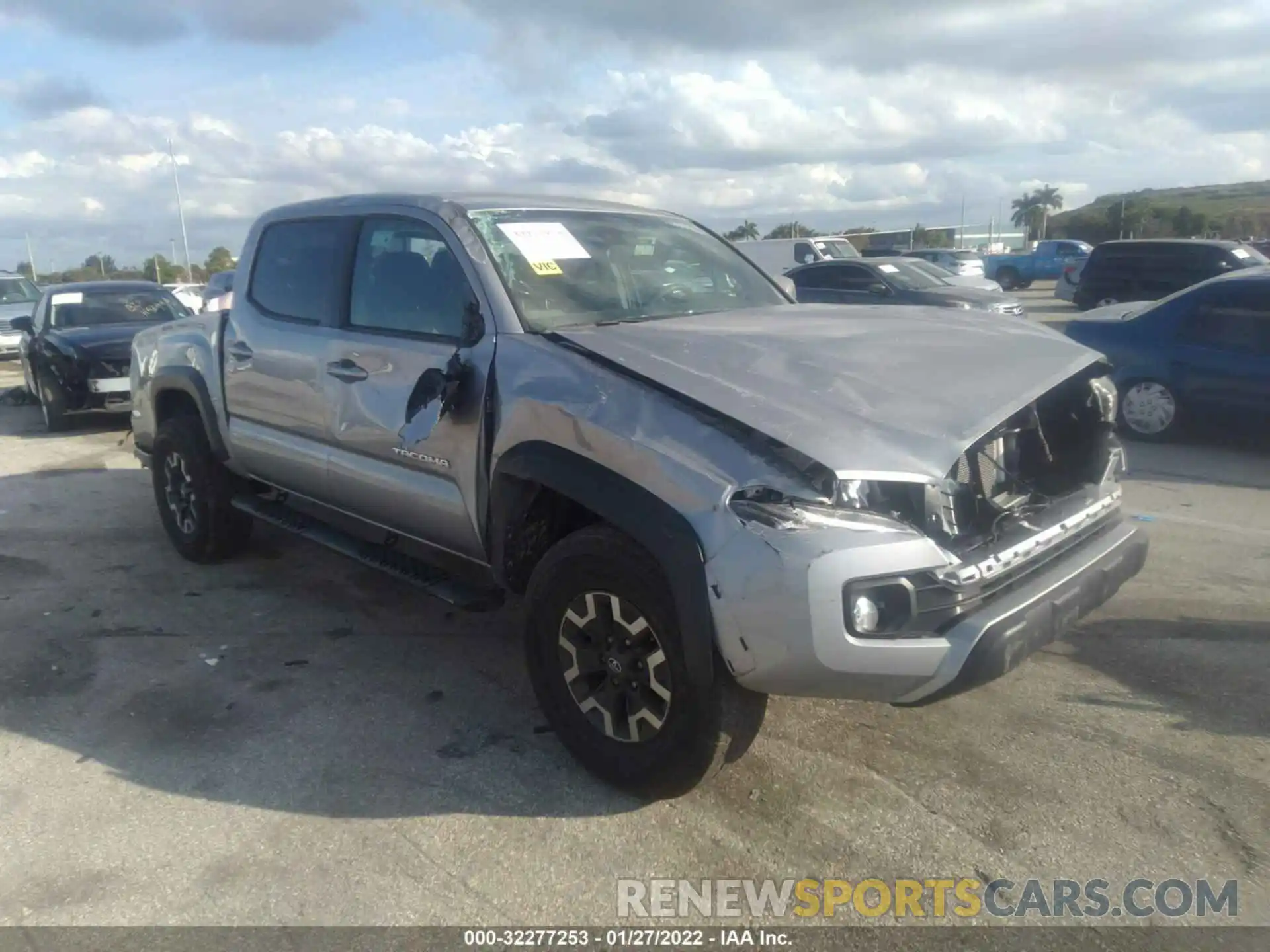 1 Photograph of a damaged car 5TFAZ5CN9MX109777 TOYOTA TACOMA 2WD 2021