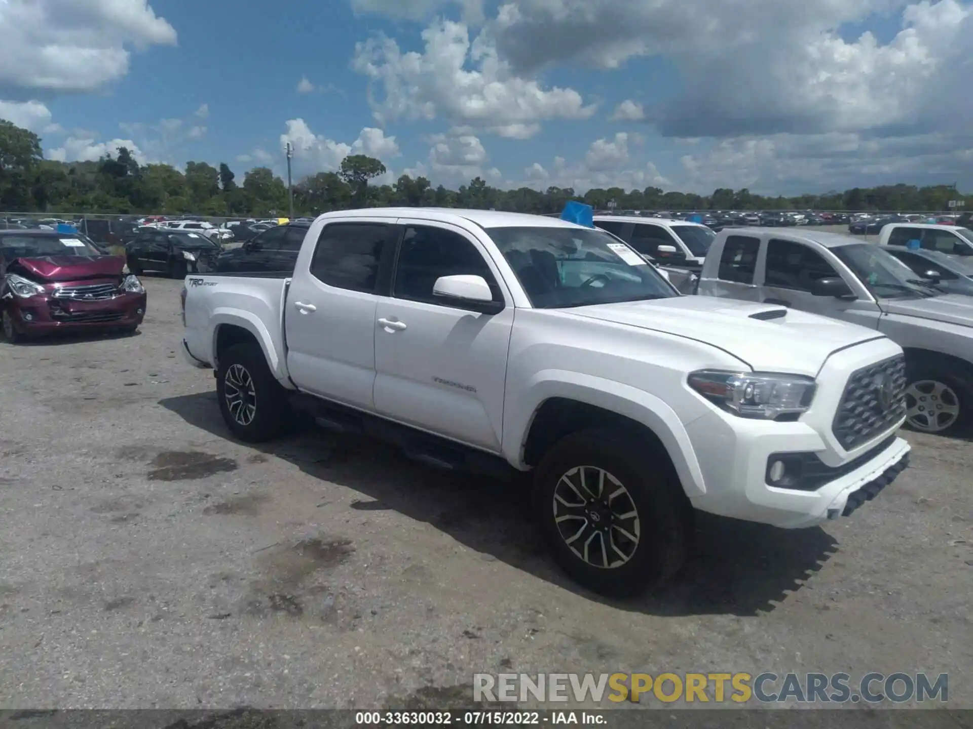 1 Photograph of a damaged car 5TFAZ5CN9MX113263 TOYOTA TACOMA 2WD 2021