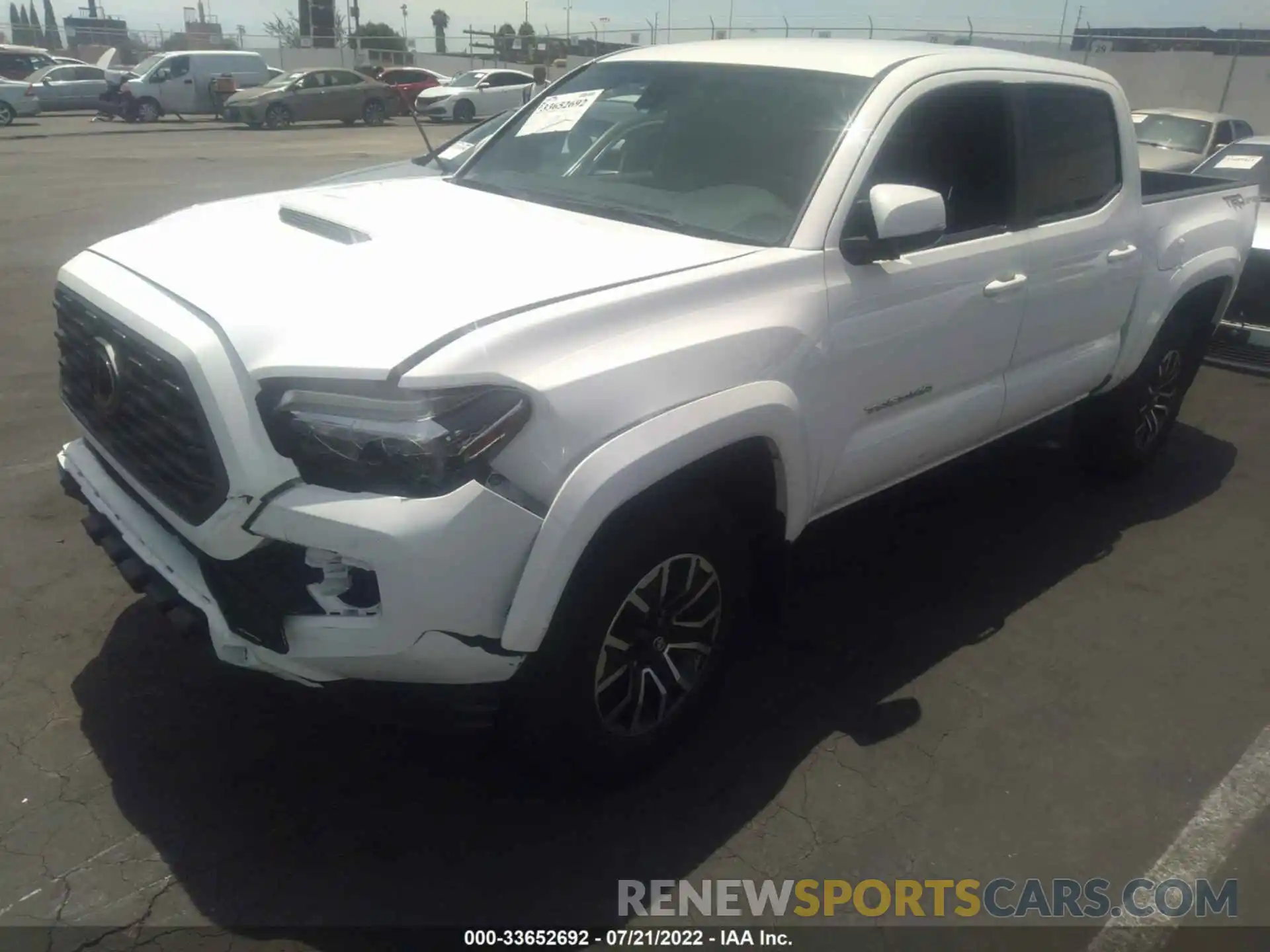 2 Photograph of a damaged car 5TFAZ5CN9MX113280 TOYOTA TACOMA 2WD 2021