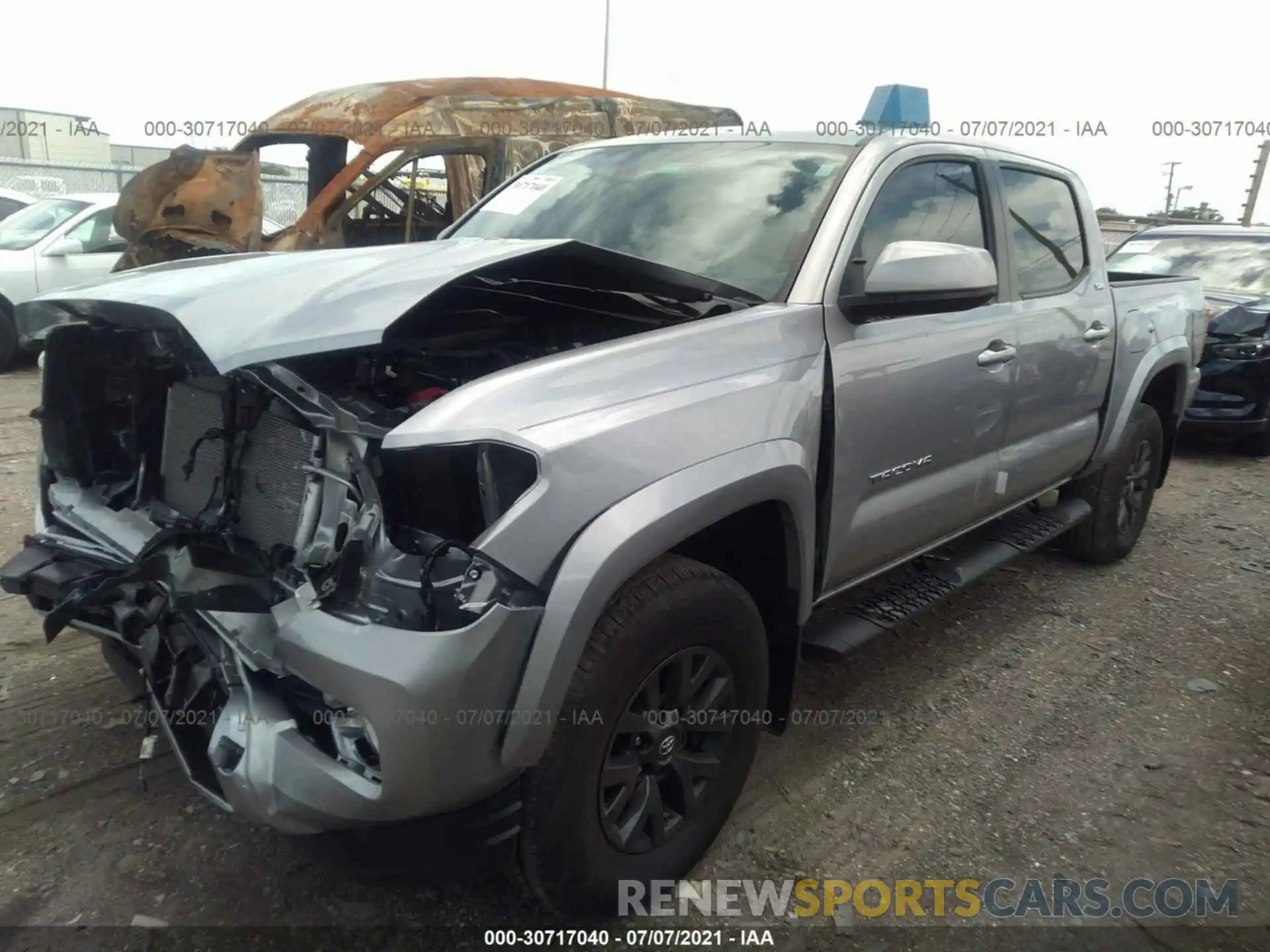 2 Photograph of a damaged car 5TFAZ5CNXMX098949 TOYOTA TACOMA 2WD 2021