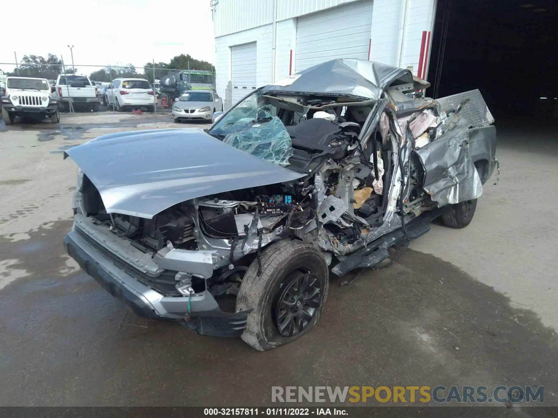 2 Photograph of a damaged car 5TFAZ5CNXMX099762 TOYOTA TACOMA 2WD 2021