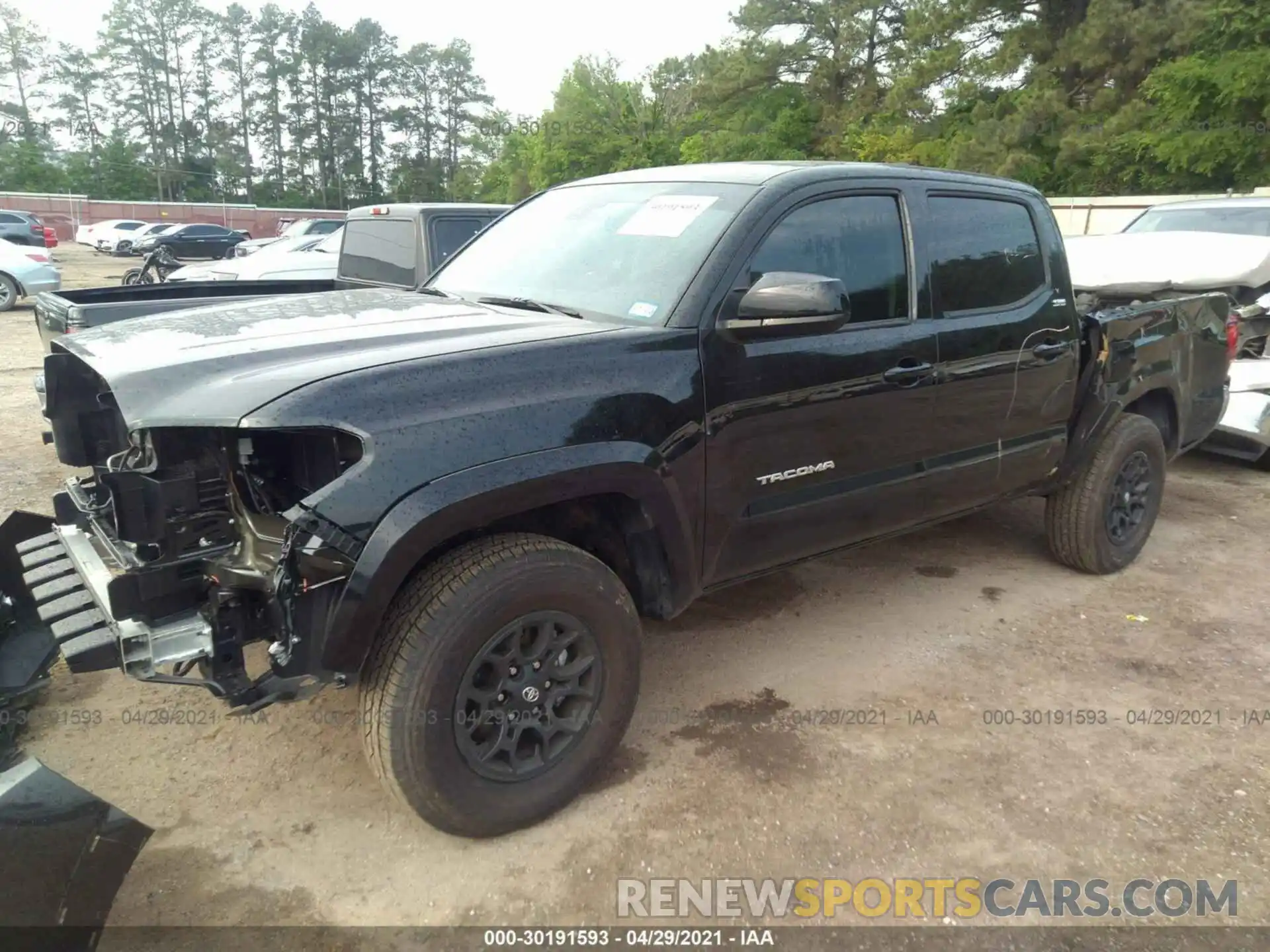 2 Photograph of a damaged car 5TFAZ5CNXMX102286 TOYOTA TACOMA 2WD 2021