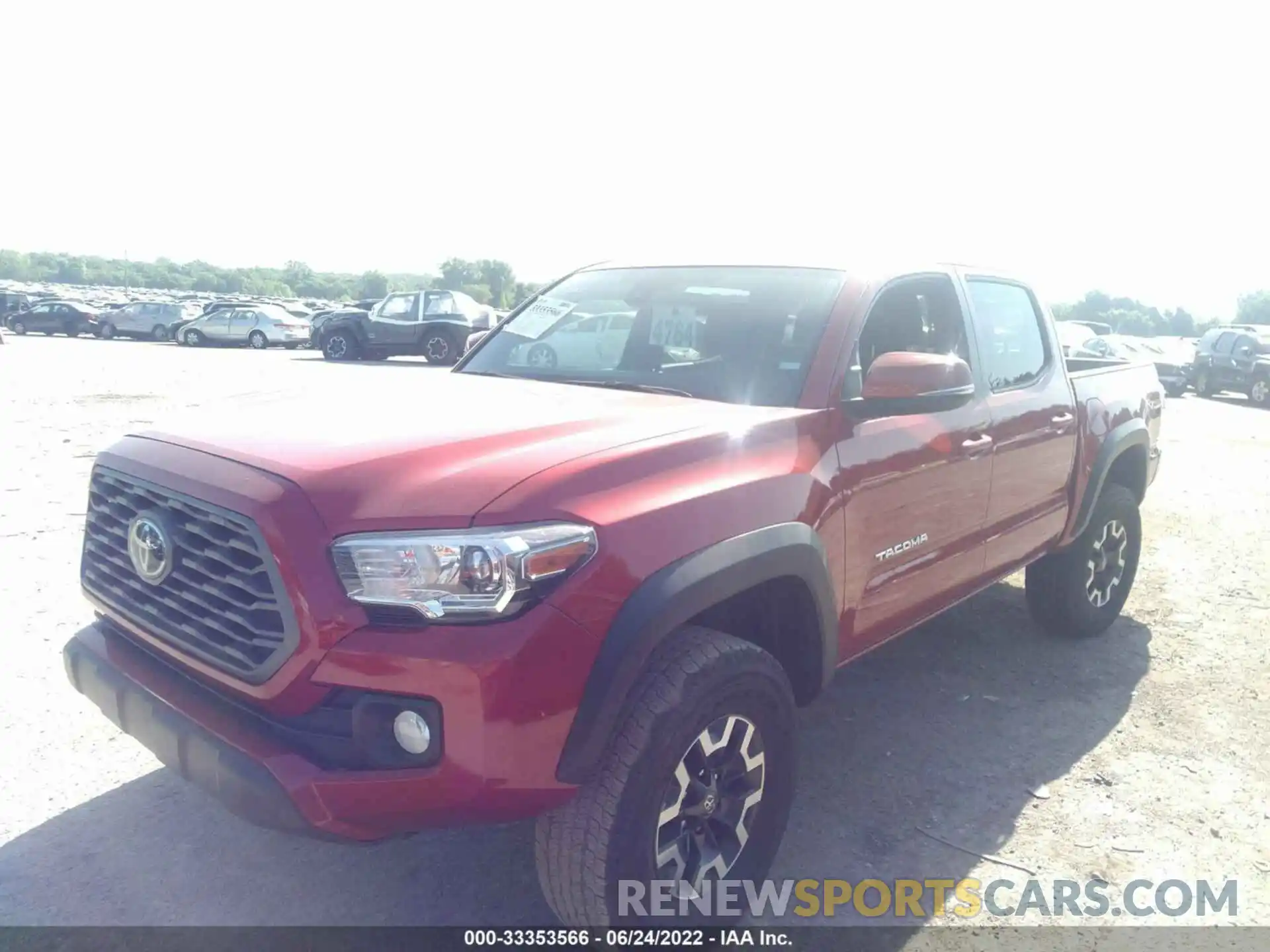 2 Photograph of a damaged car 5TFAZ5CNXMX108864 TOYOTA TACOMA 2WD 2021