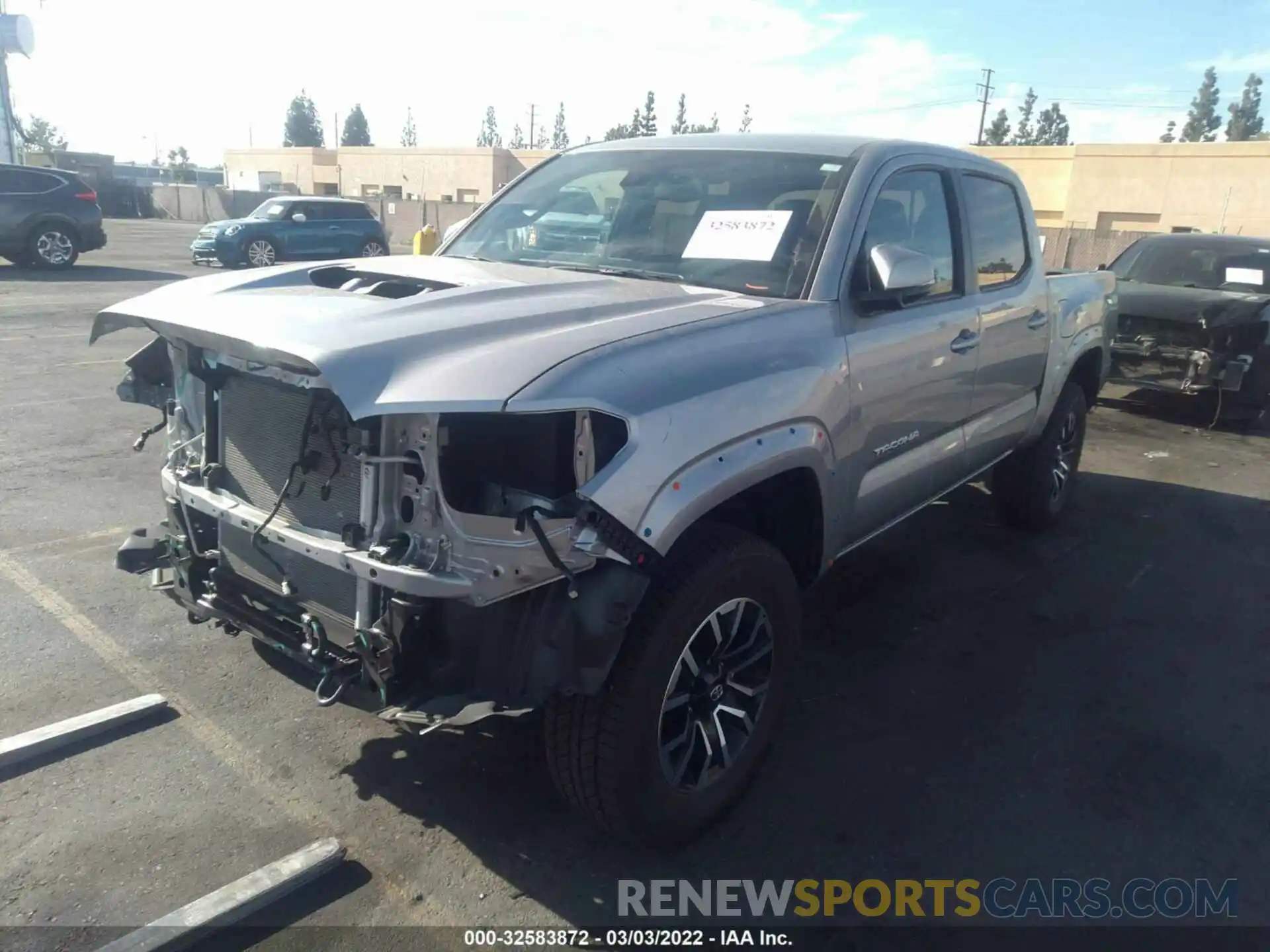 2 Photograph of a damaged car 5TFAZ5CNXMX117645 TOYOTA TACOMA 2WD 2021