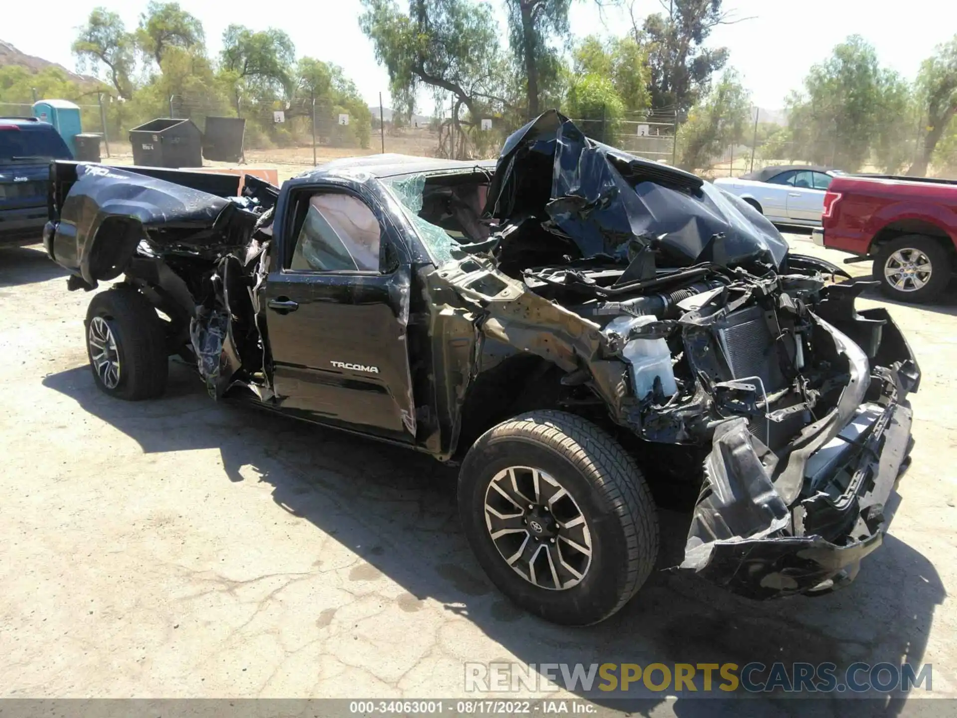 1 Photograph of a damaged car 3TMAZ5CN0NM172709 TOYOTA TACOMA 2WD 2022