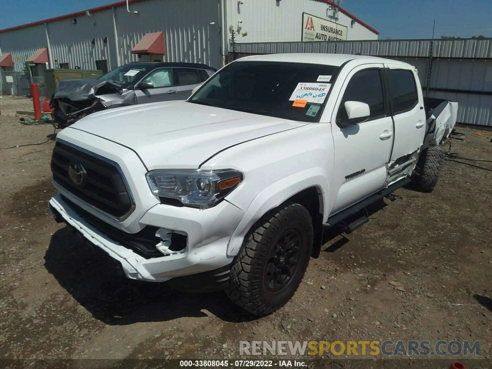 2 Photograph of a damaged car 3TMAZ5CN0NM176548 TOYOTA TACOMA 2WD 2022