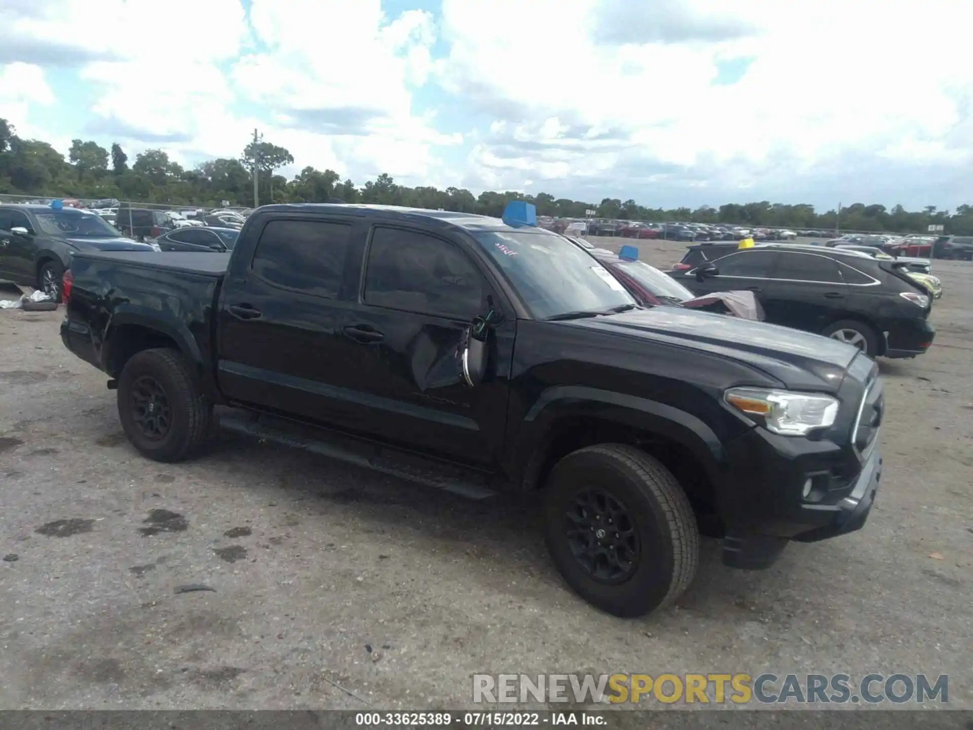 1 Photograph of a damaged car 3TMAZ5CN0NM181474 TOYOTA TACOMA 2WD 2022