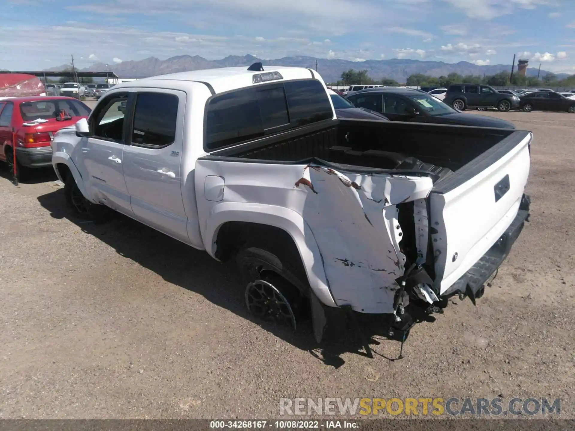 3 Photograph of a damaged car 3TMAZ5CN1NM160147 TOYOTA TACOMA 2WD 2022