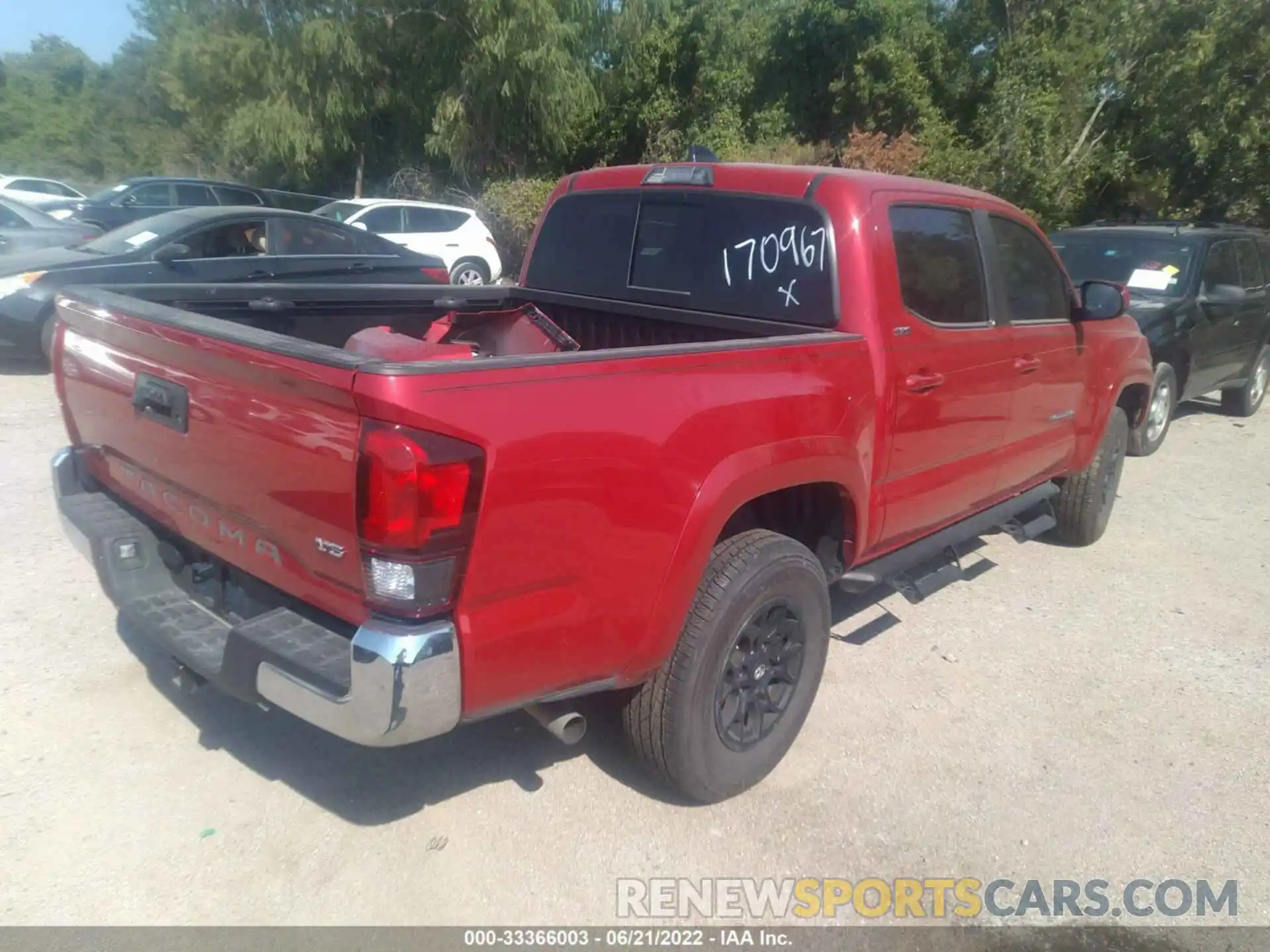 4 Фотография поврежденного автомобиля 3TMAZ5CN1NM170967 TOYOTA TACOMA 2WD 2022