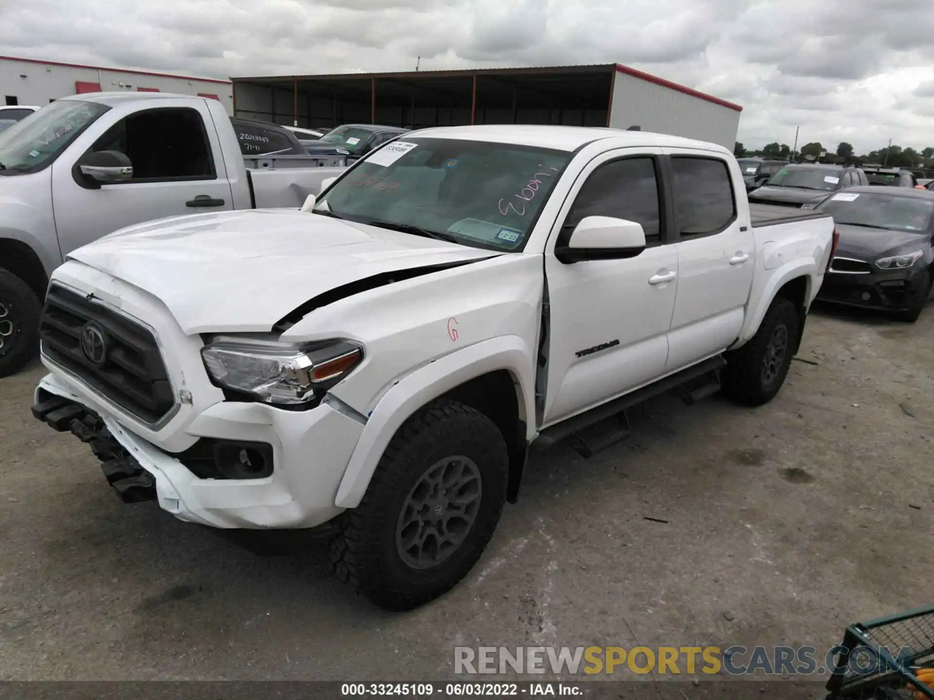 2 Фотография поврежденного автомобиля 3TMAZ5CN2NM168550 TOYOTA TACOMA 2WD 2022