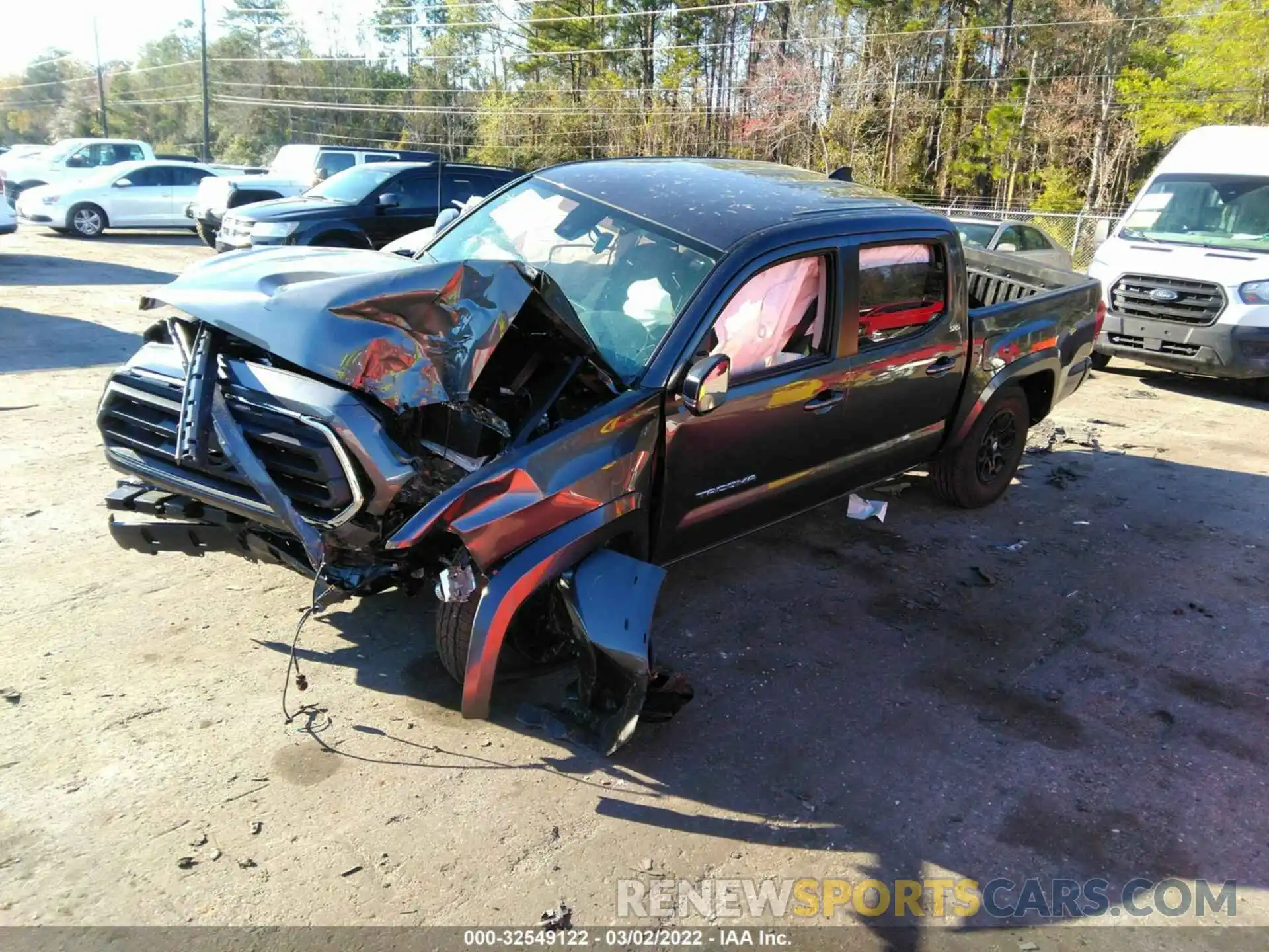 2 Photograph of a damaged car 3TMAZ5CN2NM168614 TOYOTA TACOMA 2WD 2022