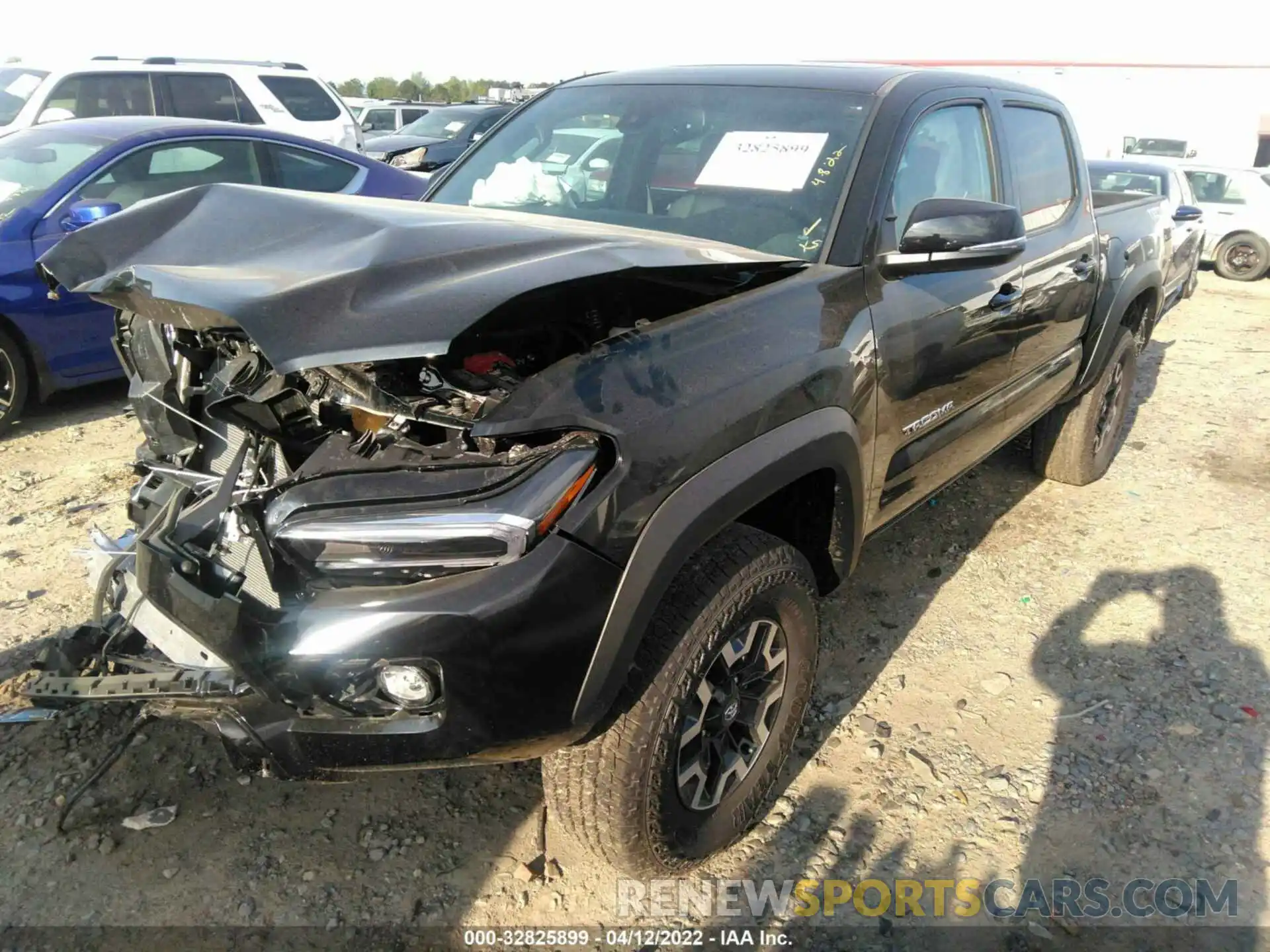 2 Photograph of a damaged car 3TMAZ5CN3NM174034 TOYOTA TACOMA 2WD 2022