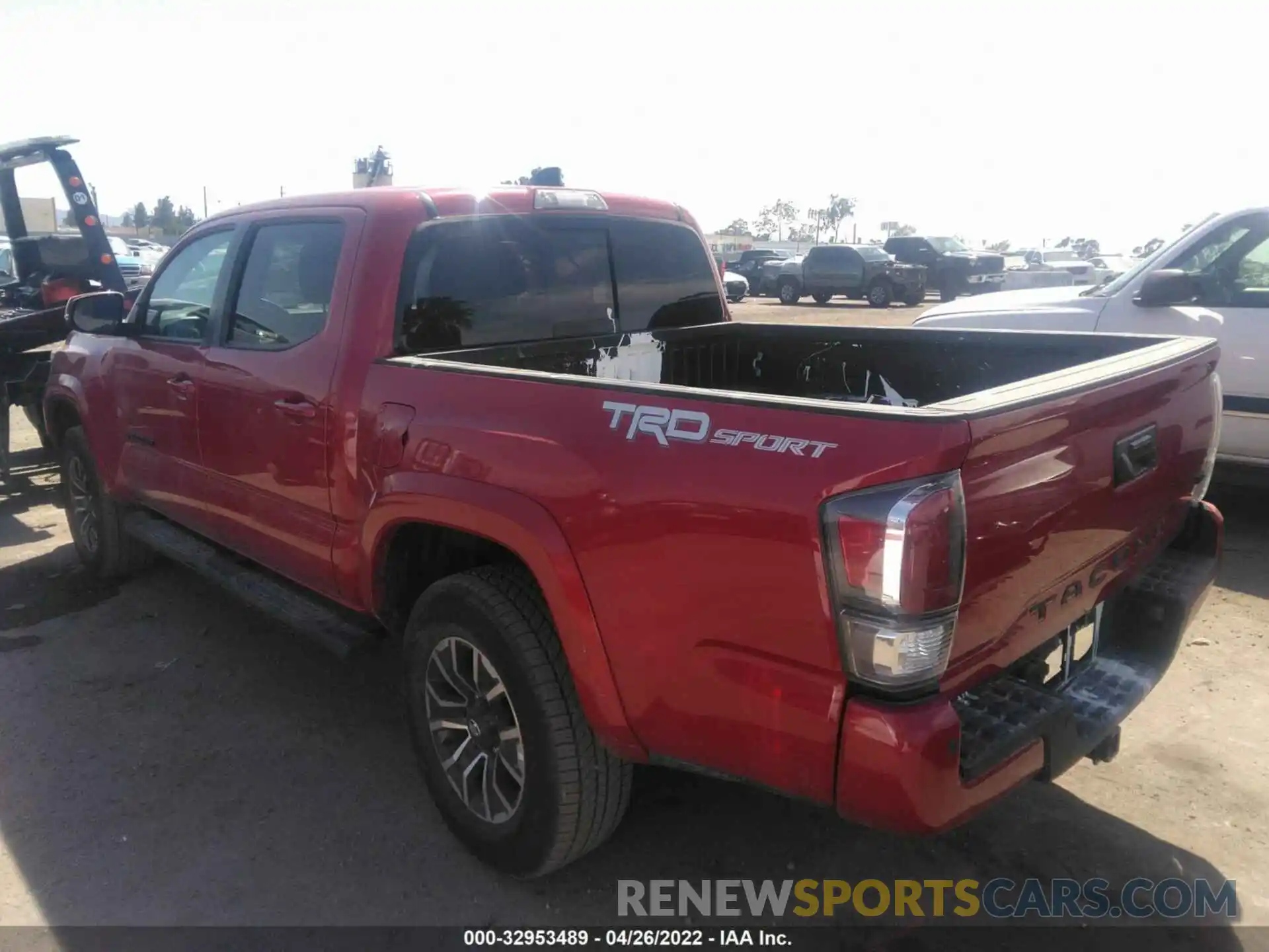 3 Photograph of a damaged car 3TMAZ5CN5NM161558 TOYOTA TACOMA 2WD 2022