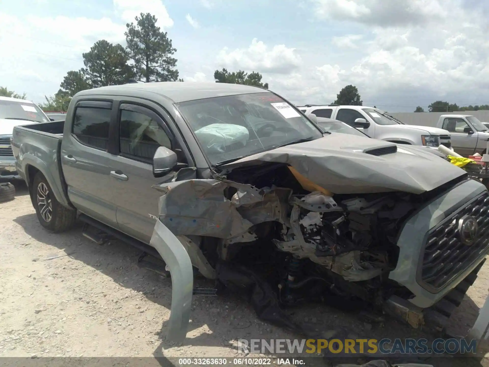 1 Photograph of a damaged car 3TMAZ5CN7NM166597 TOYOTA TACOMA 2WD 2022