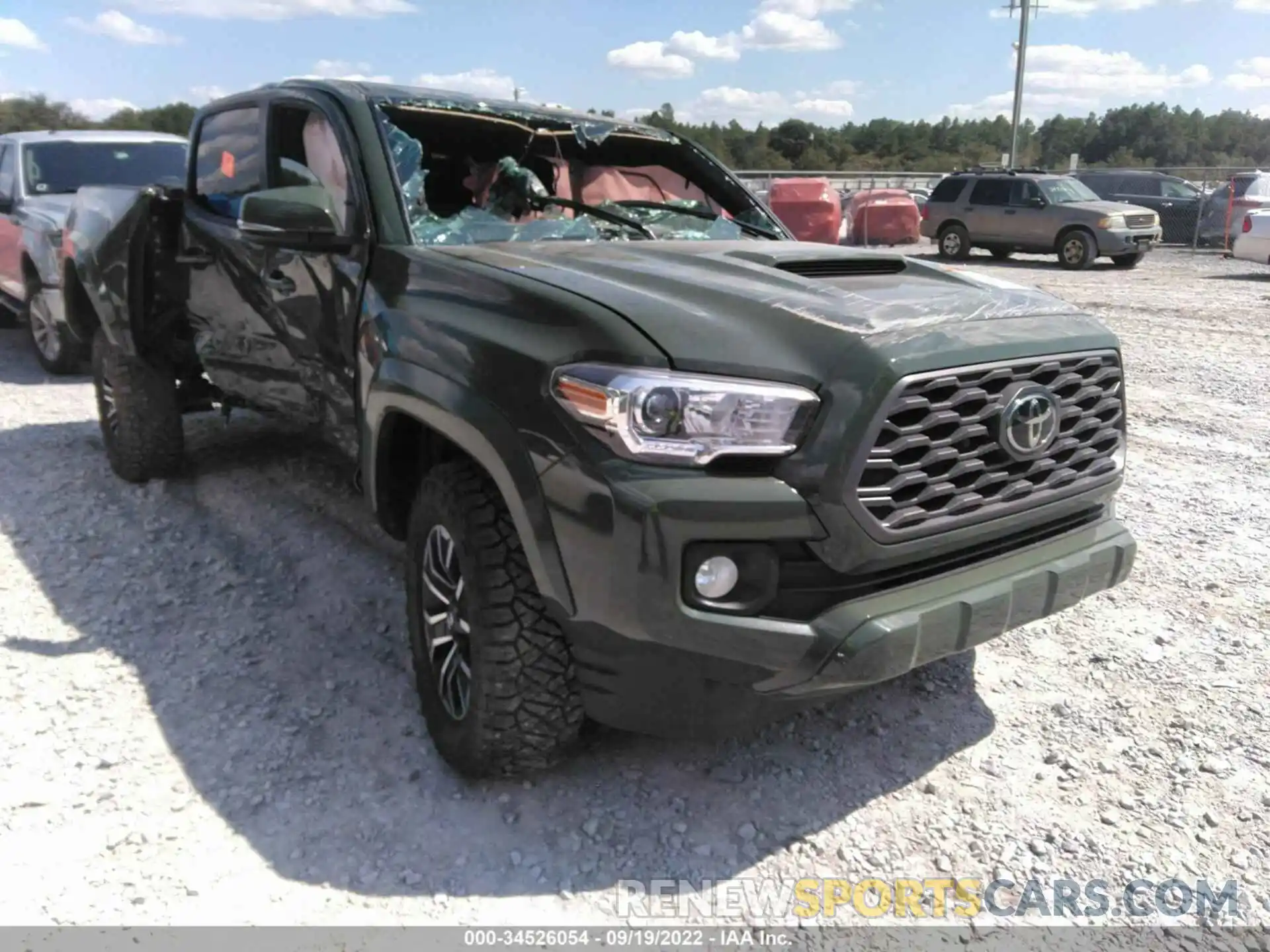 1 Photograph of a damaged car 3TMAZ5CN7NM169502 TOYOTA TACOMA 2WD 2022