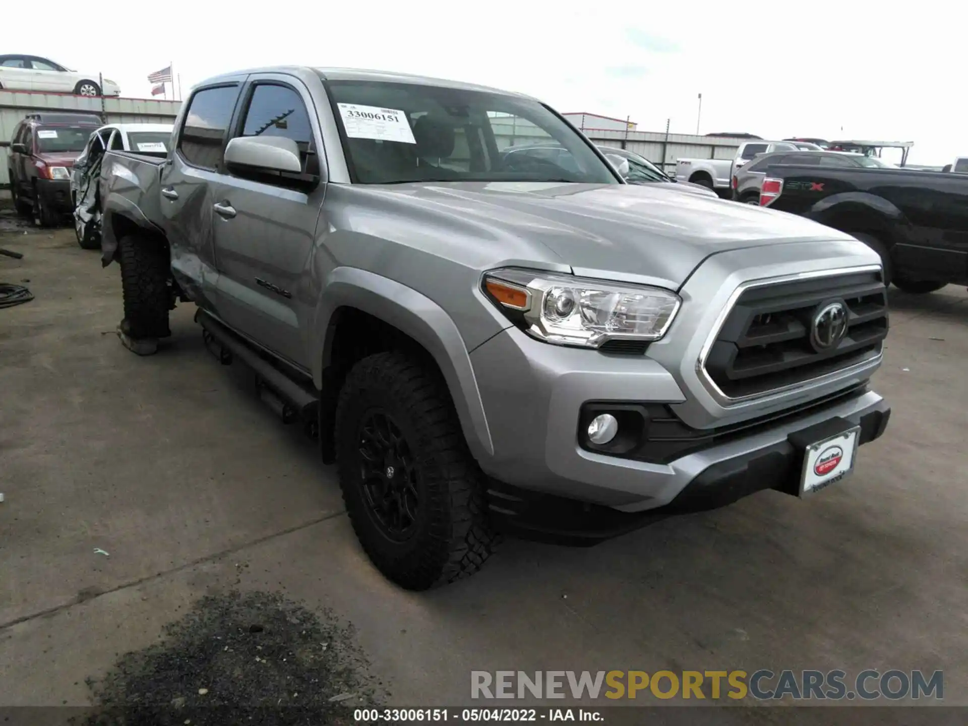 1 Photograph of a damaged car 3TMAZ5CN7NM173520 TOYOTA TACOMA 2WD 2022