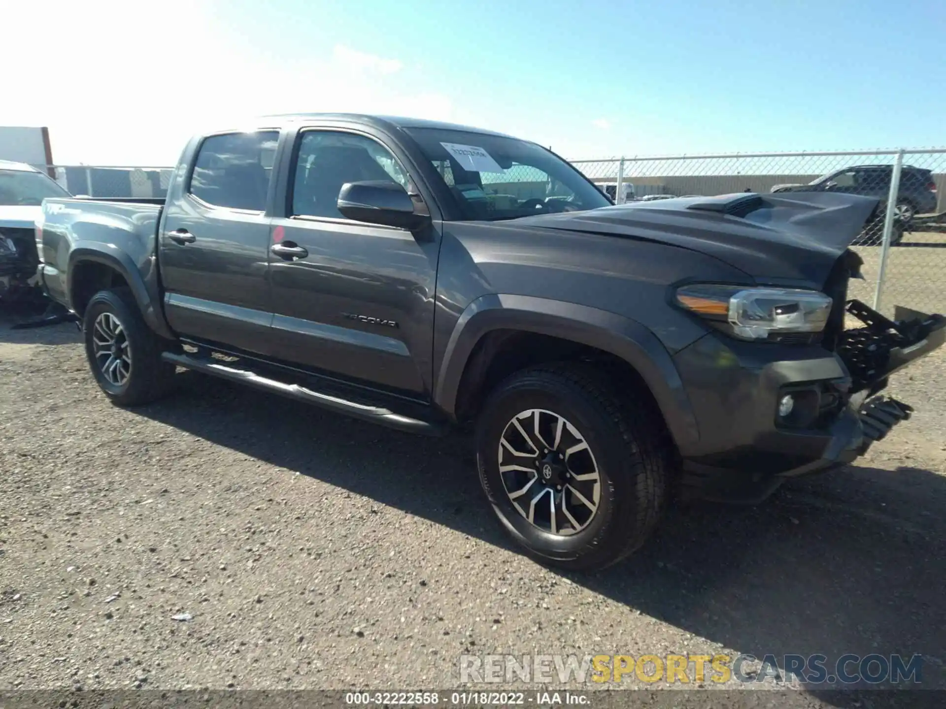 1 Photograph of a damaged car 3TMAZ5CN8NM161084 TOYOTA TACOMA 2WD 2022