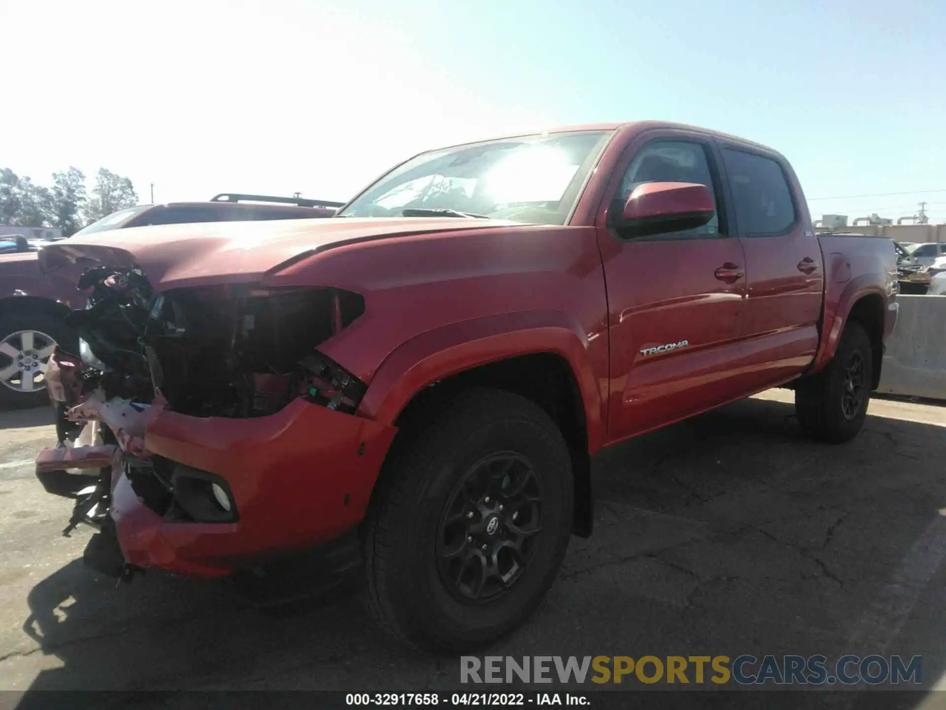 2 Photograph of a damaged car 3TMAZ5CN8NM174269 TOYOTA TACOMA 2WD 2022