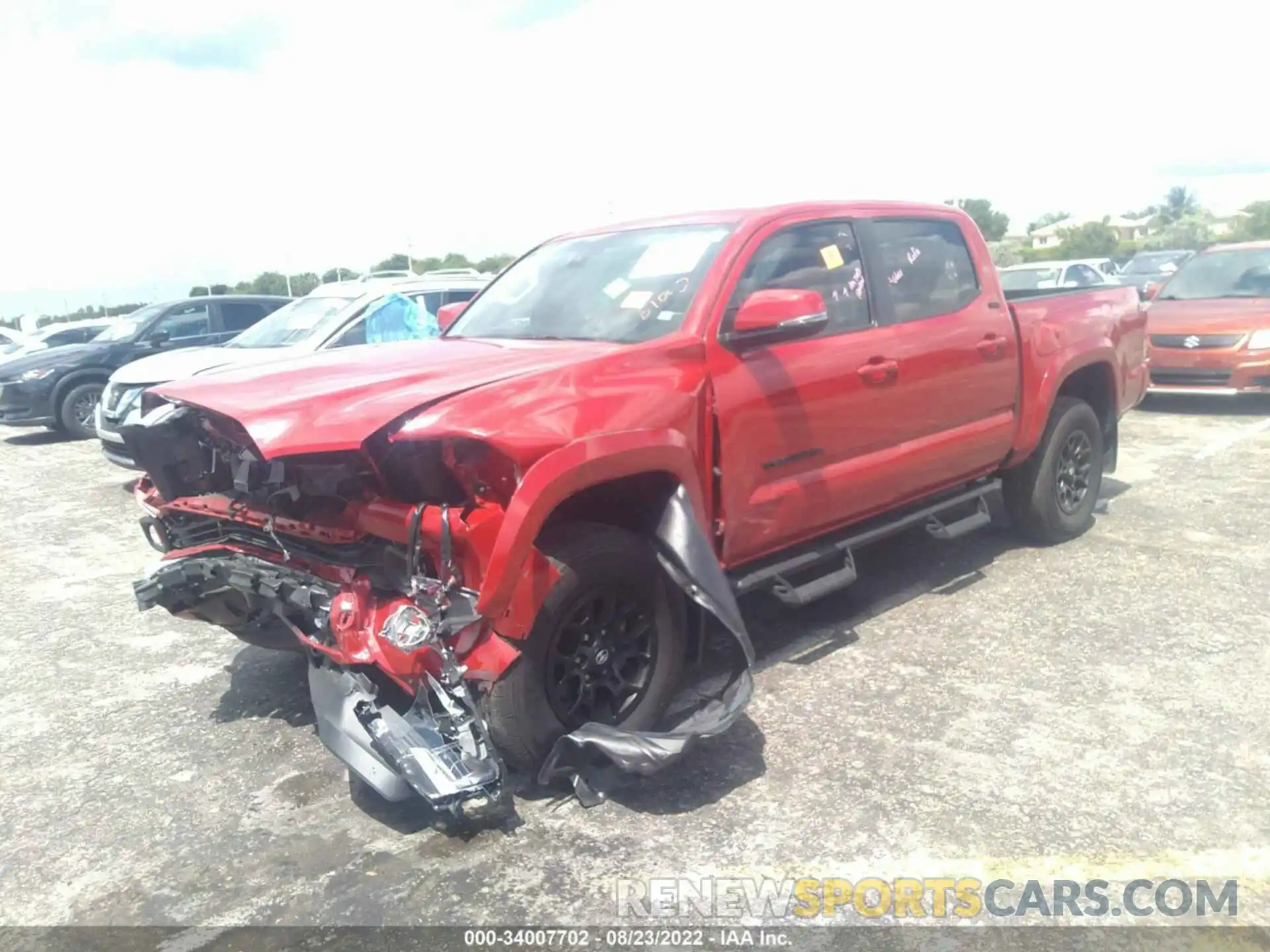 2 Photograph of a damaged car 3TMAZ5CN8NM181139 TOYOTA TACOMA 2WD 2022