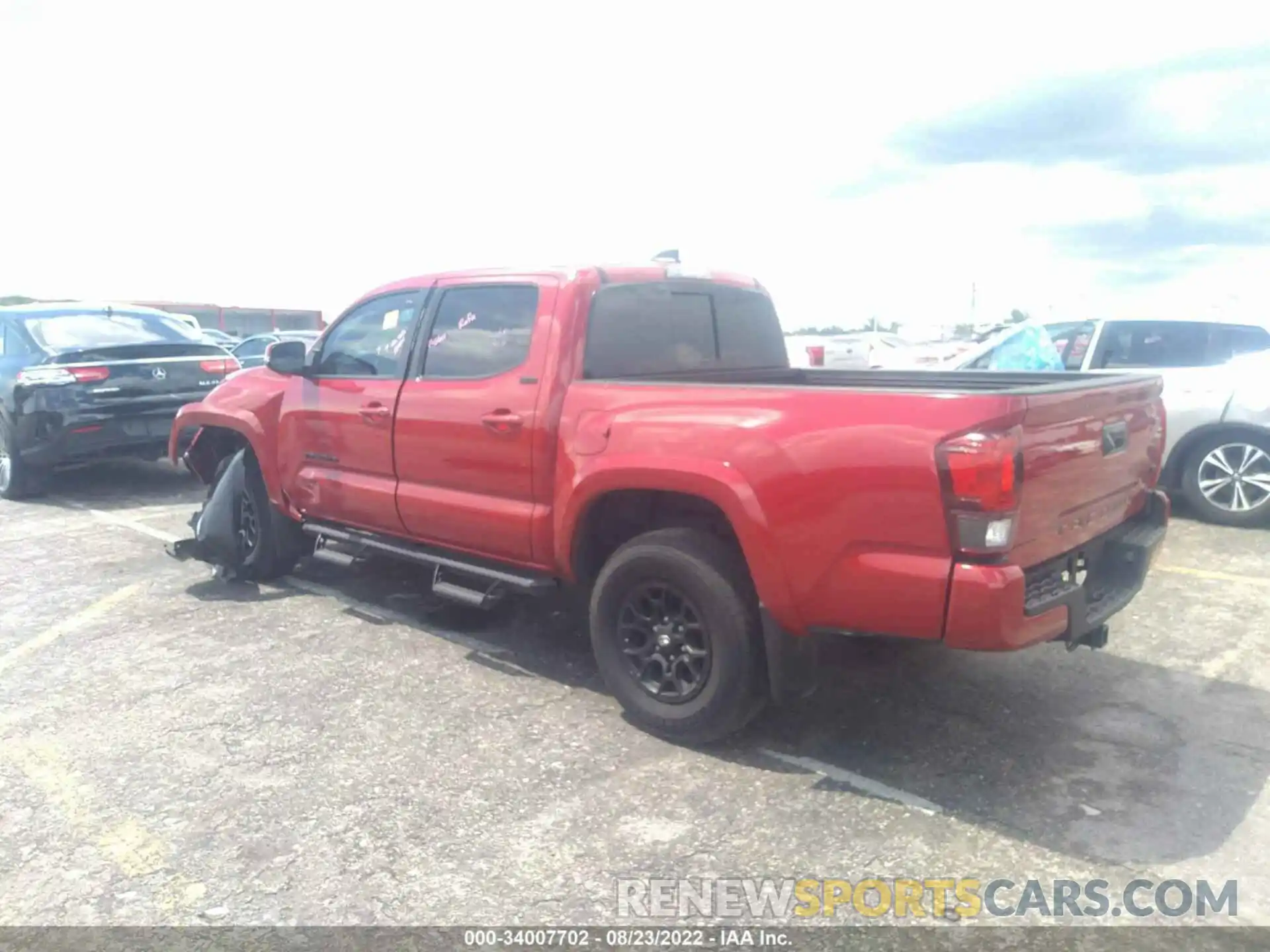 3 Photograph of a damaged car 3TMAZ5CN8NM181139 TOYOTA TACOMA 2WD 2022