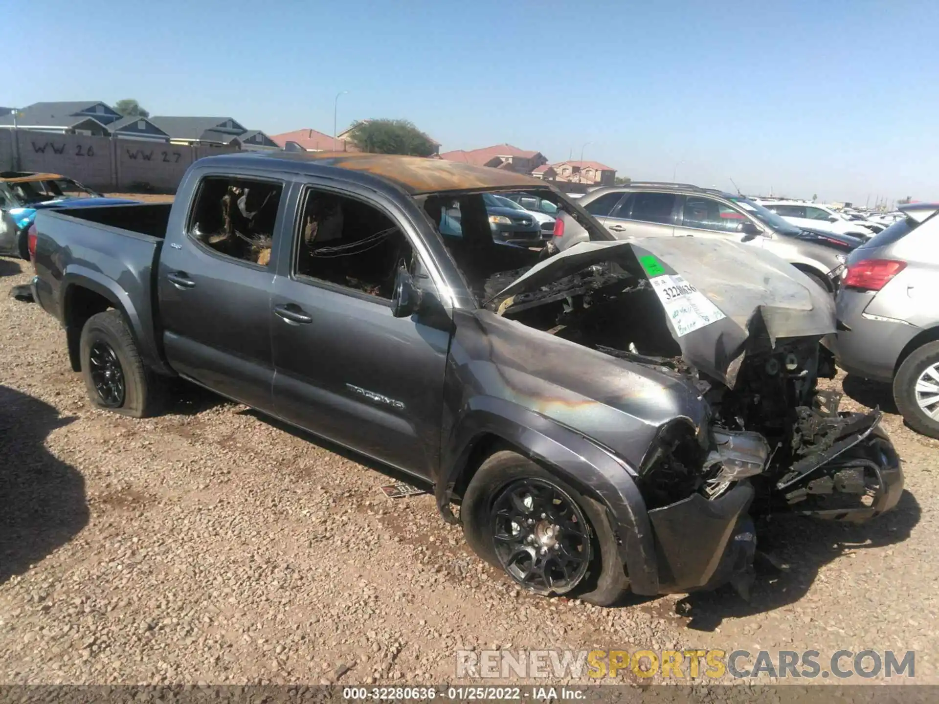 1 Photograph of a damaged car 3TMAZ5CN9NM164625 TOYOTA TACOMA 2WD 2022