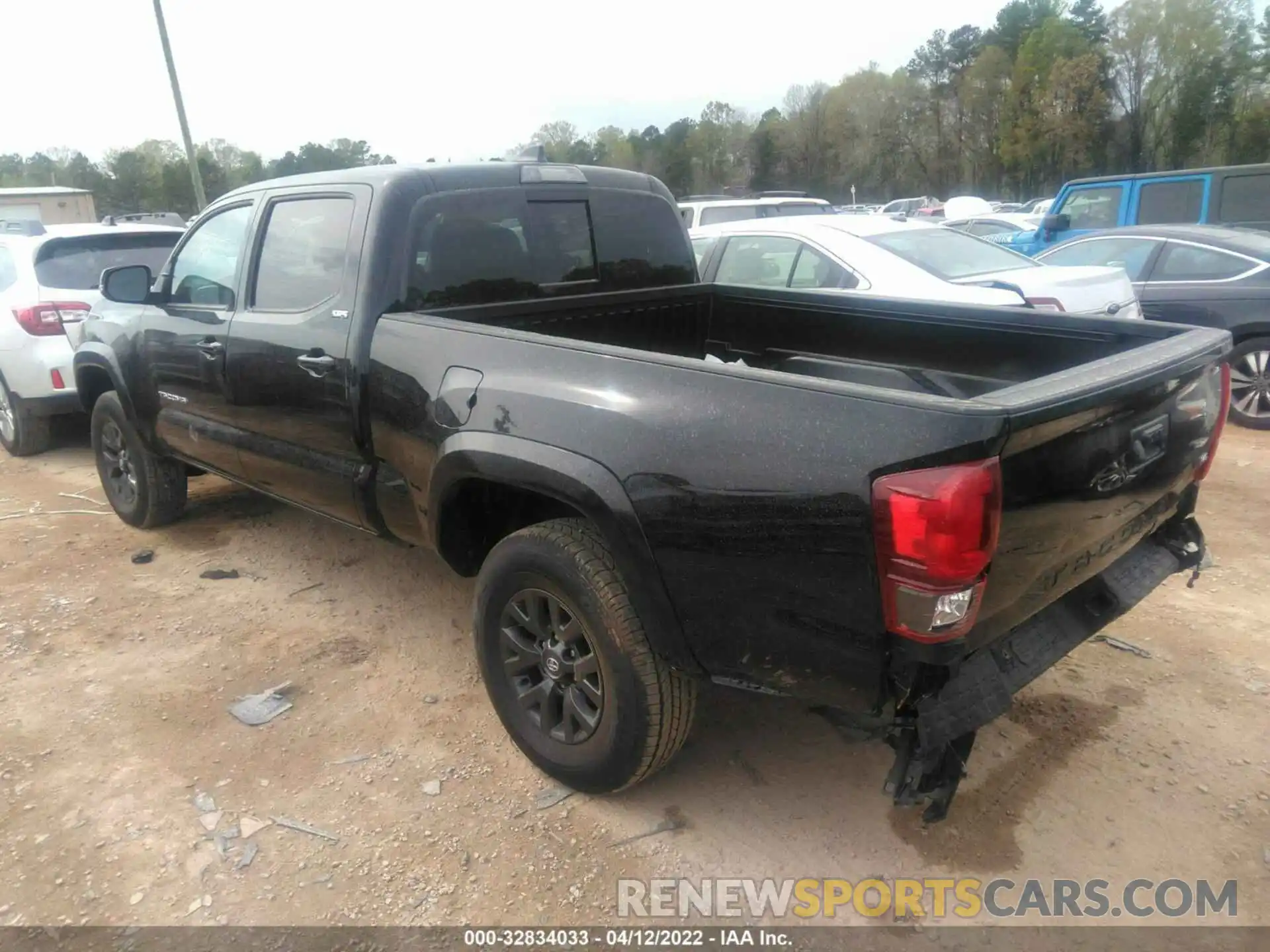 3 Photograph of a damaged car 3TMBZ5DN0NM033733 TOYOTA TACOMA 2WD 2022